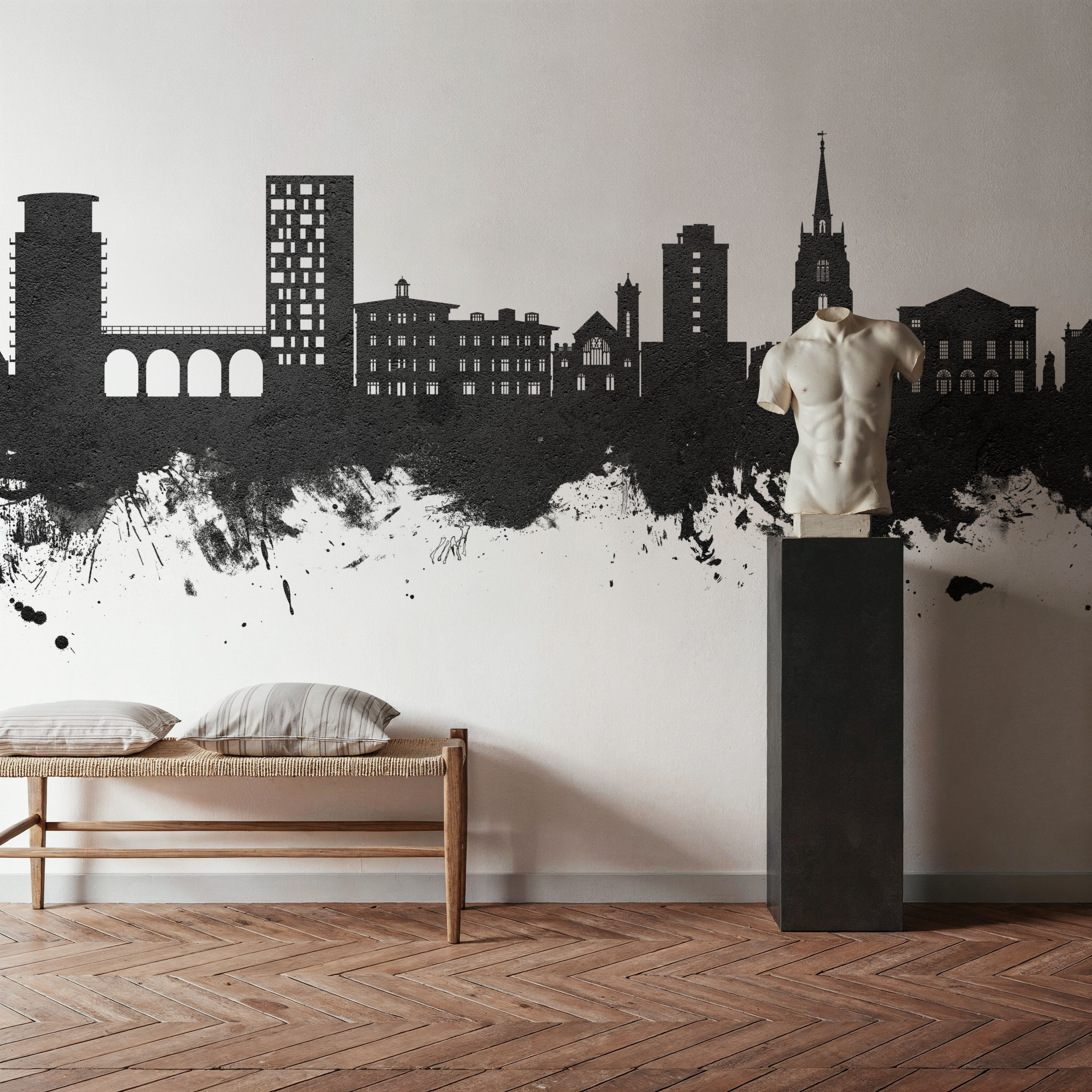Chelmsford England Skyline Black & White
