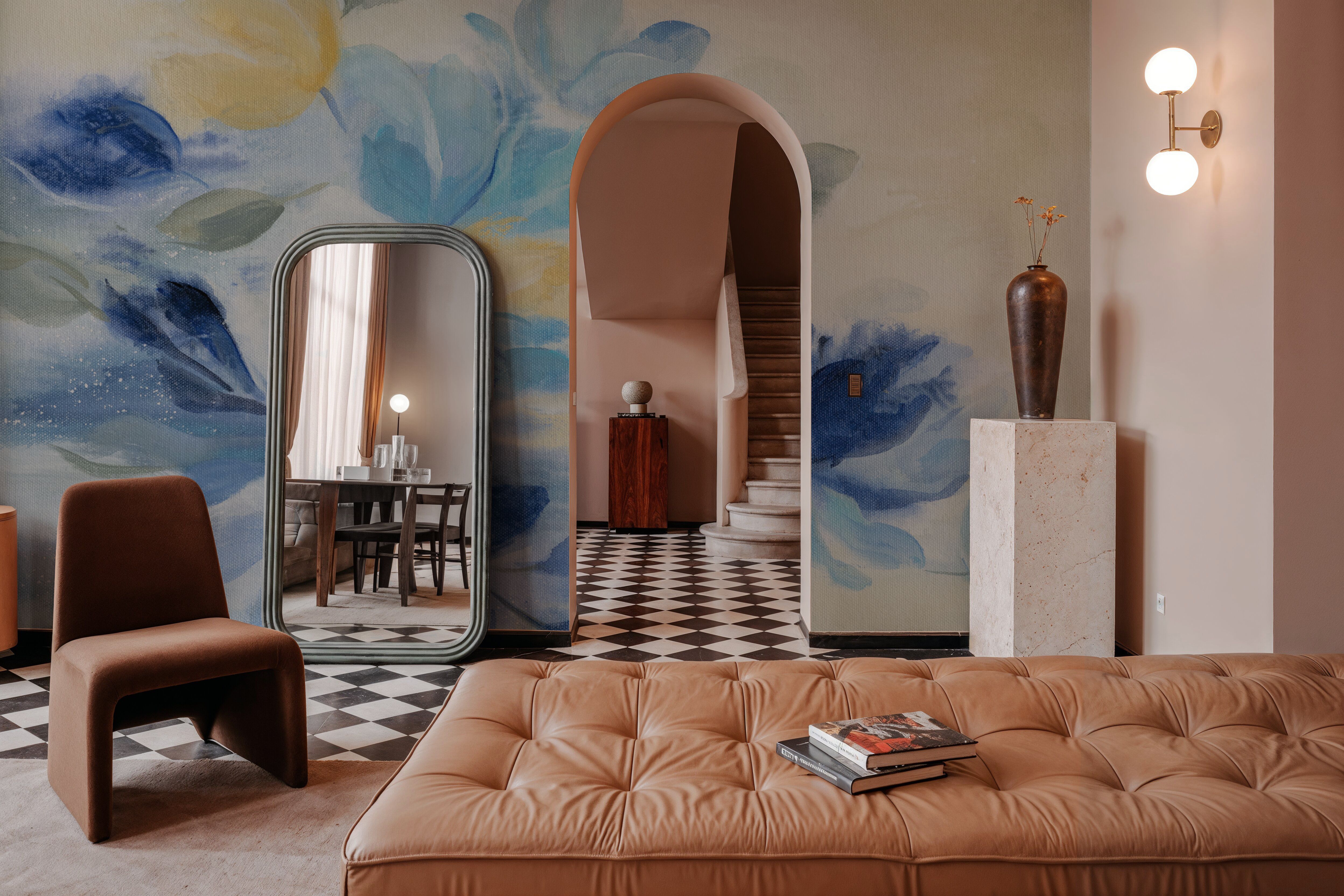 Sapphire Blue Floral II