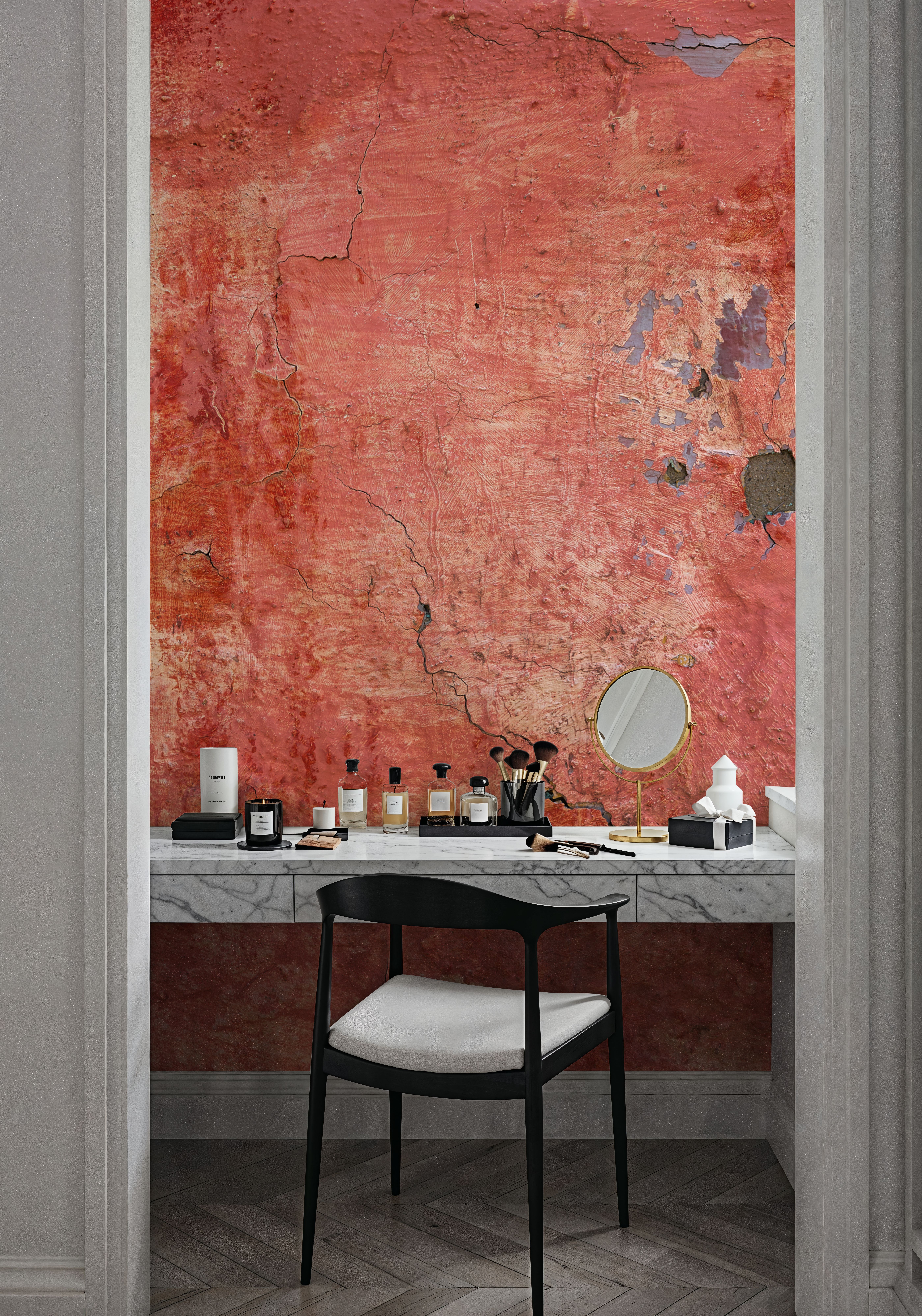 Distressed Vermilion