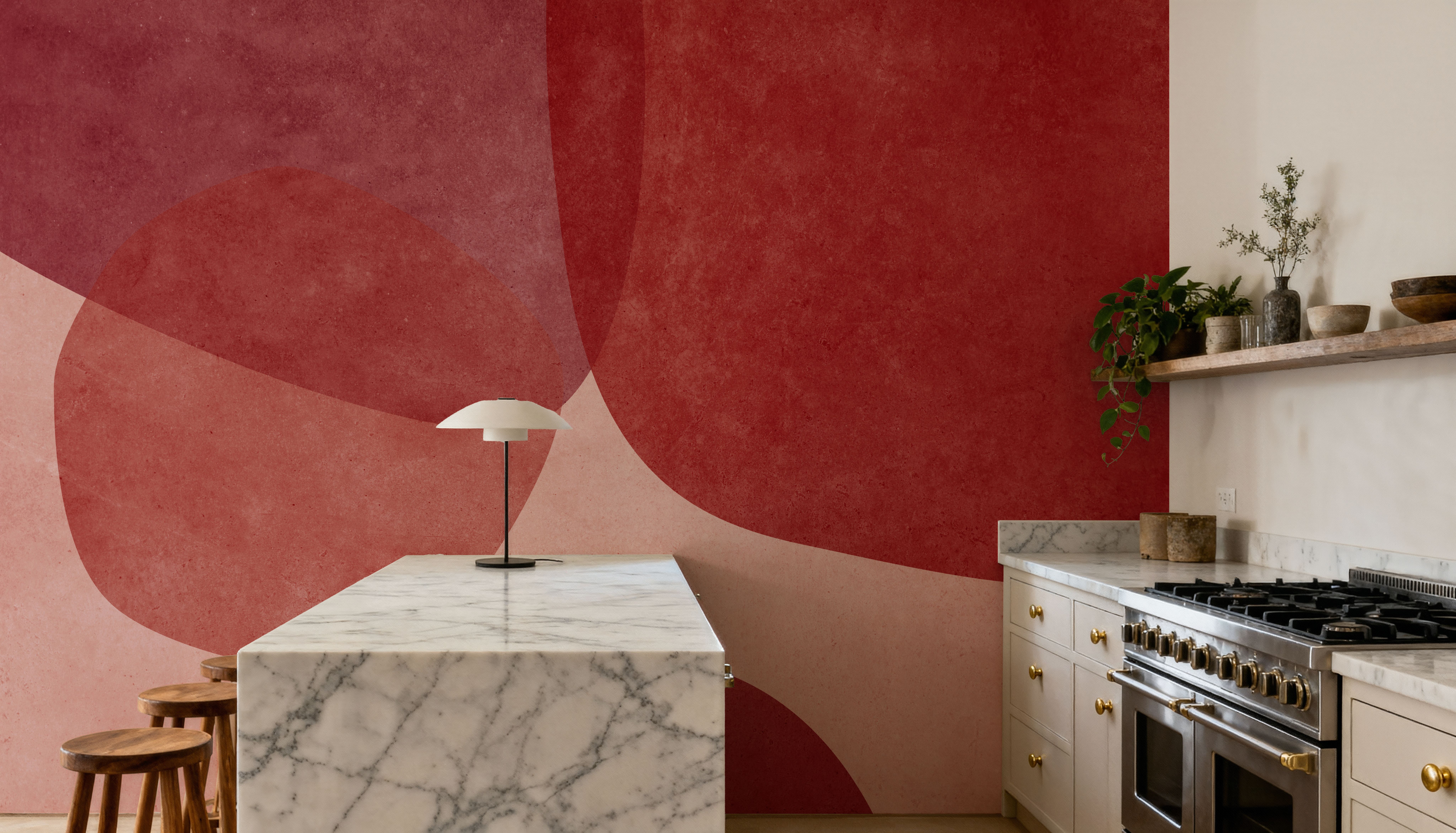 Embracing Shapes, Cherry Red