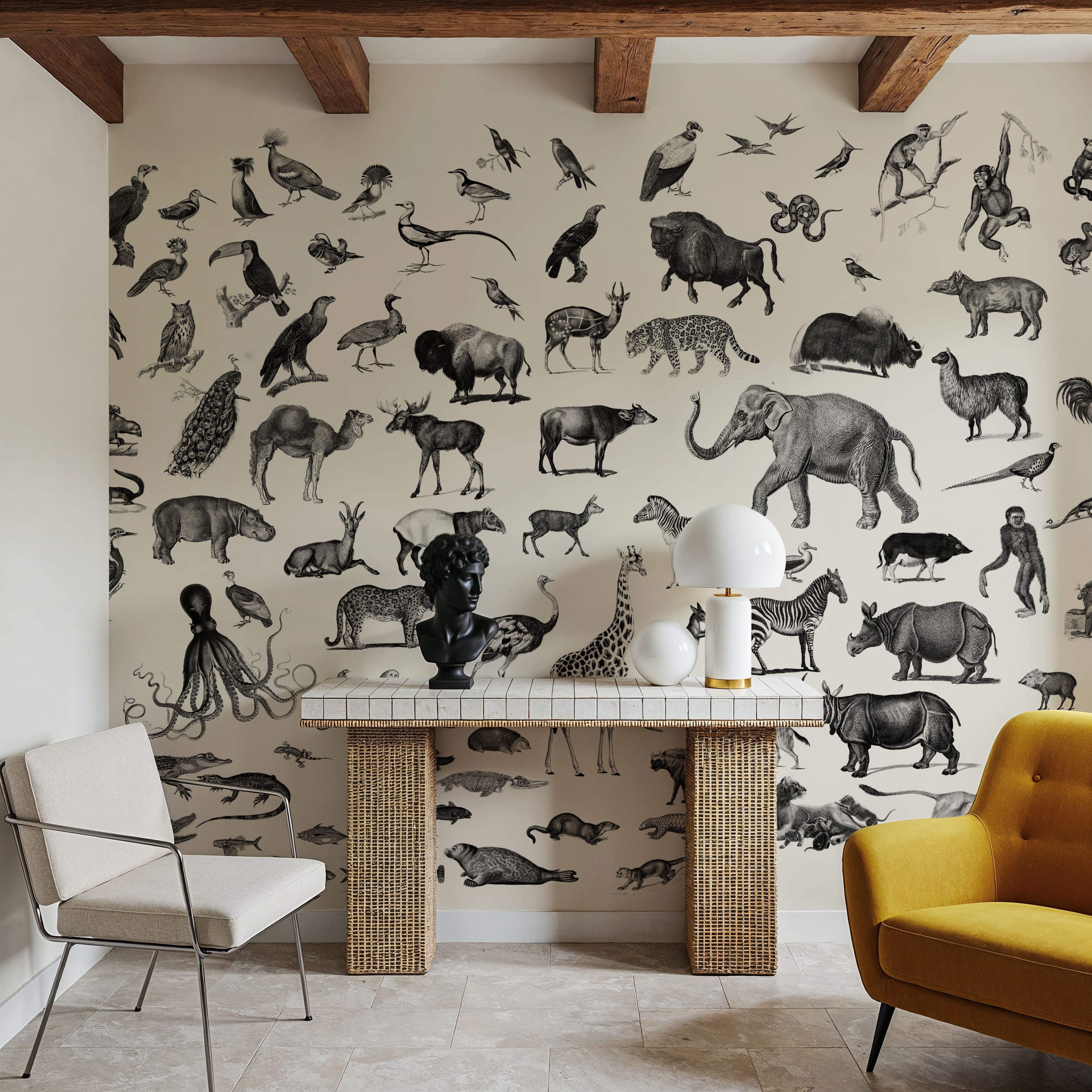 Vintage Animals, Black