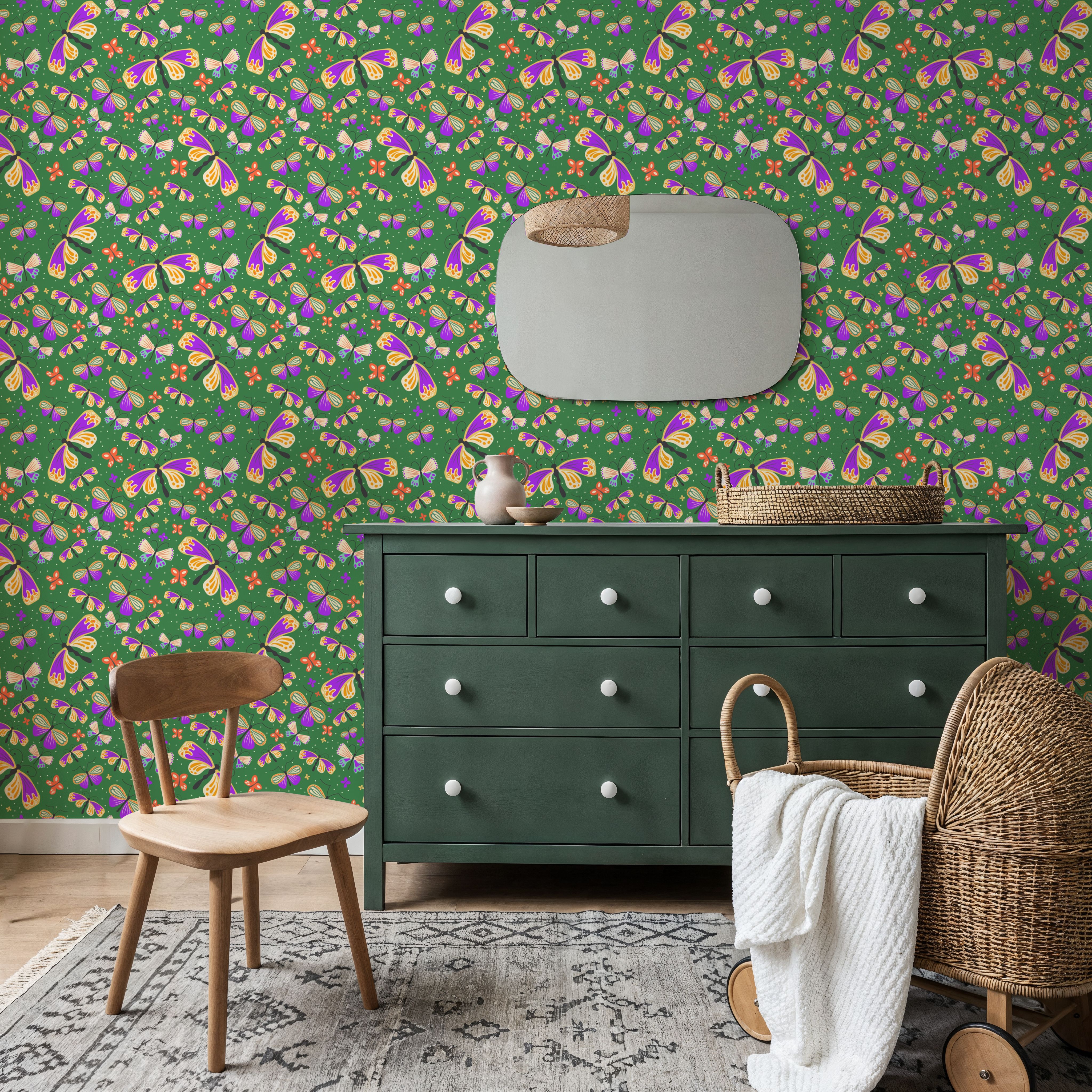 Butterfly Crowd, Green
