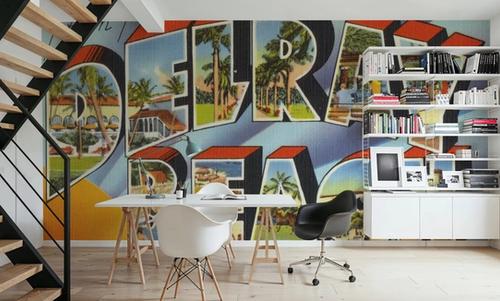 Greetings from Delray Beach - Screenprint Postcard
