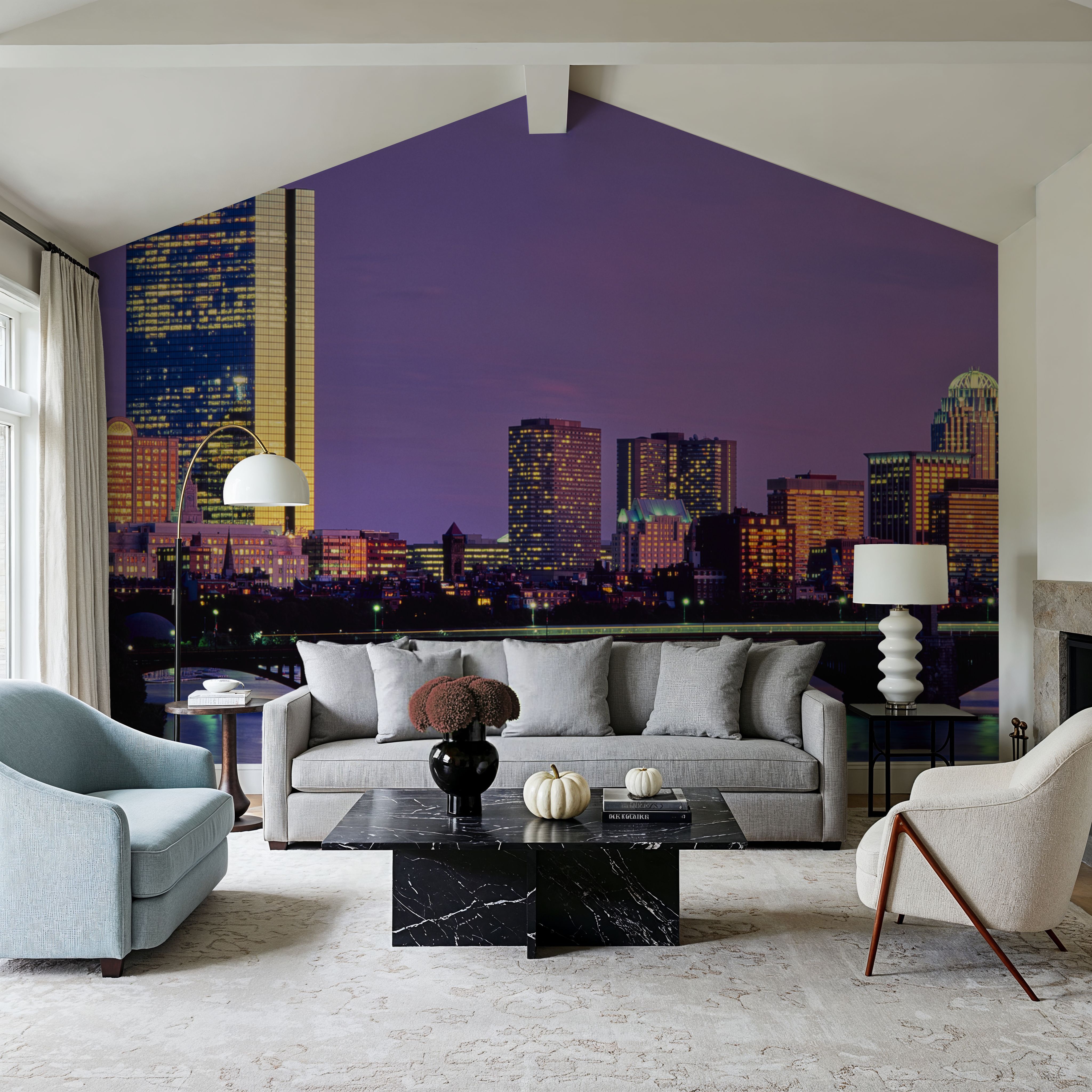 Purple Sunrise Gradient Twilight Metropolis