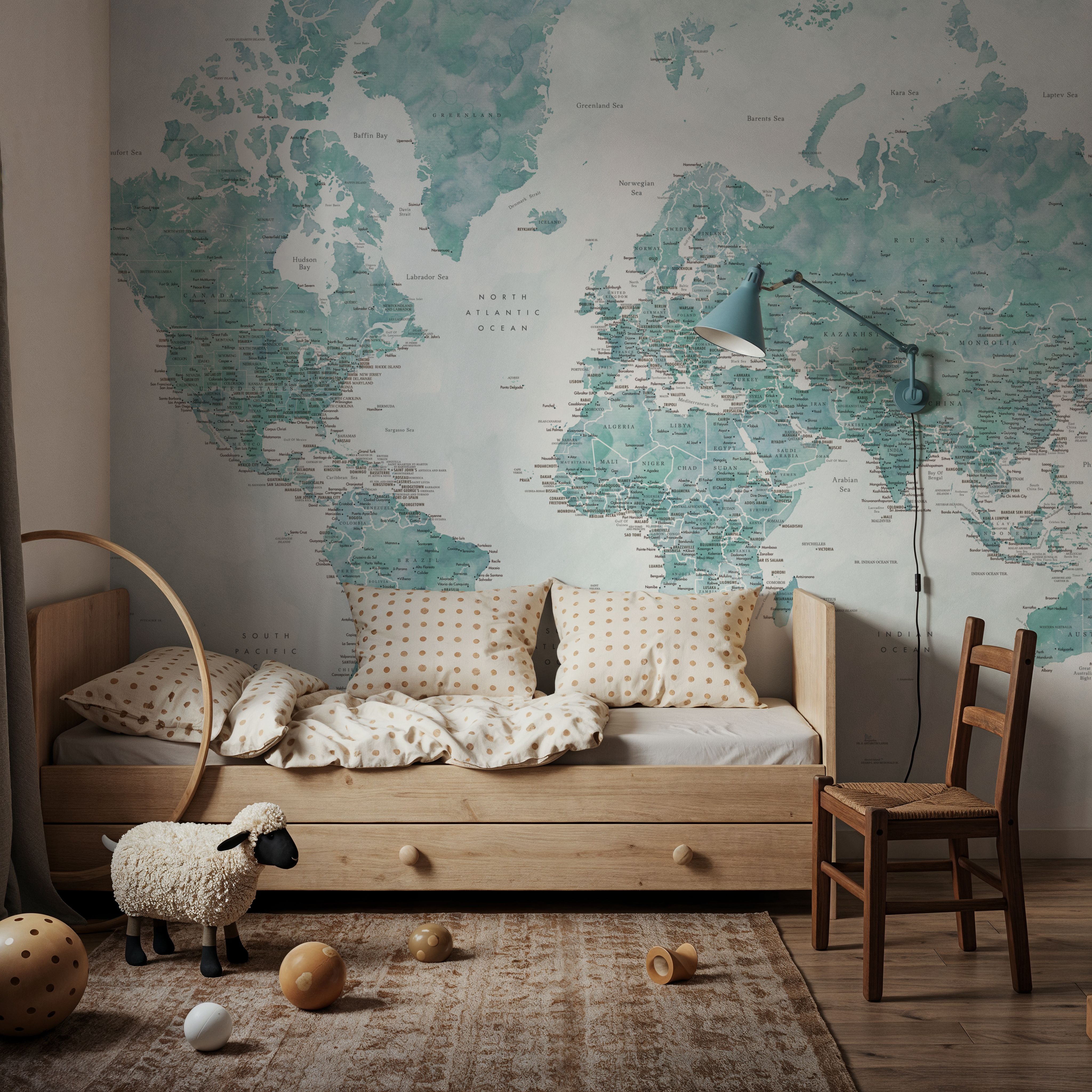 World Map Cities - Gertrudis