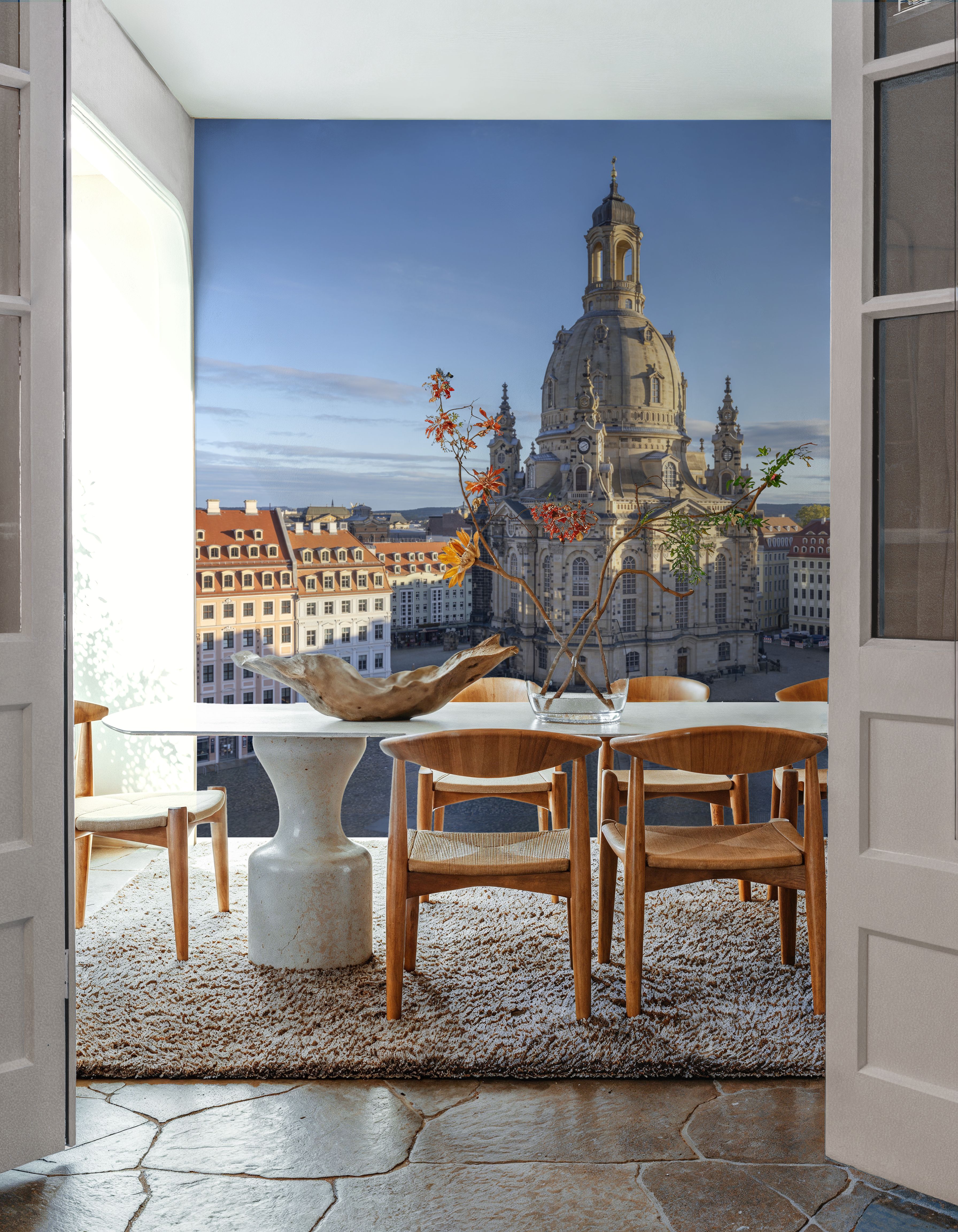 Cobbled Cathedral Plaza