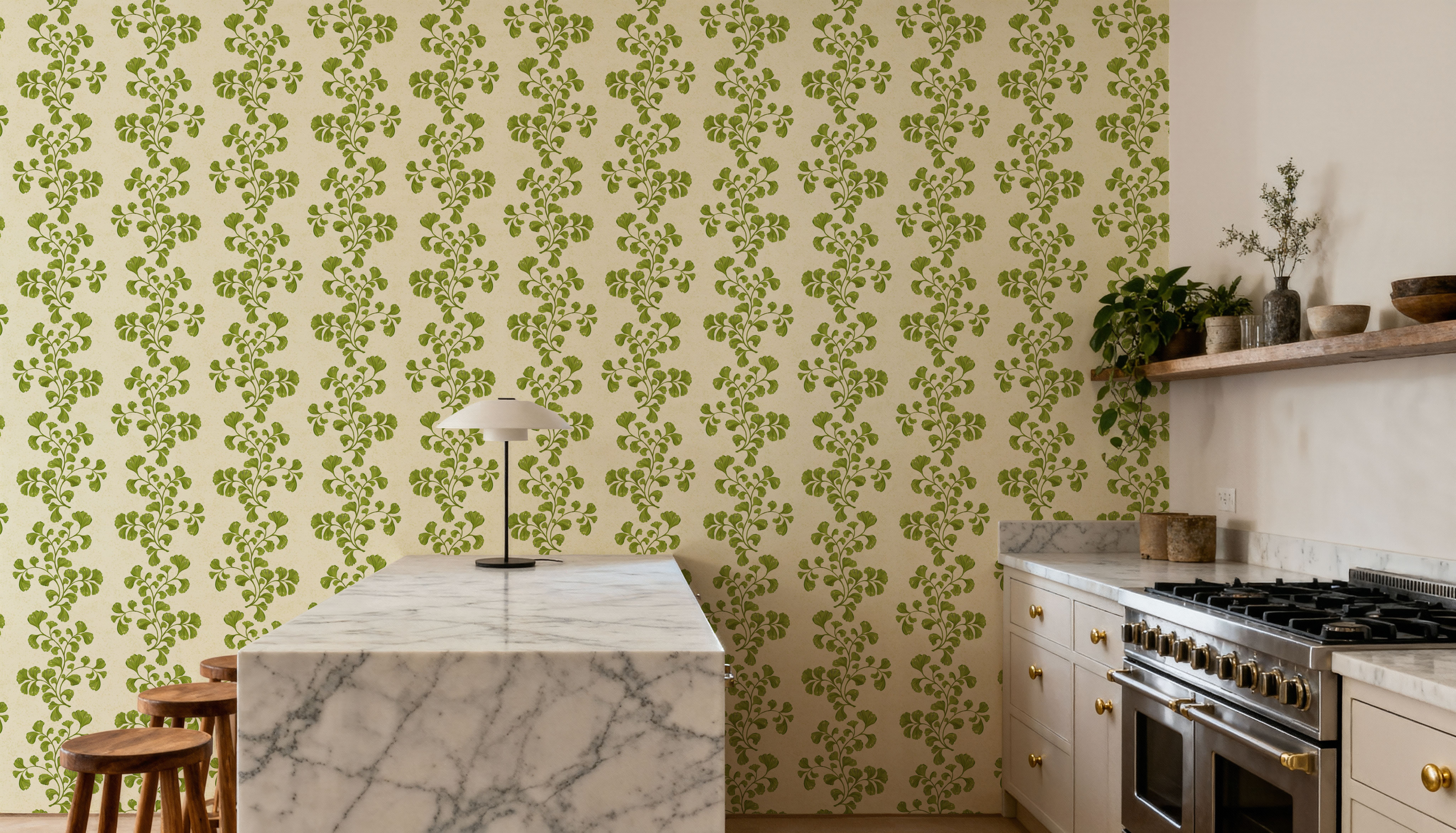 Fern Stripes, Cream