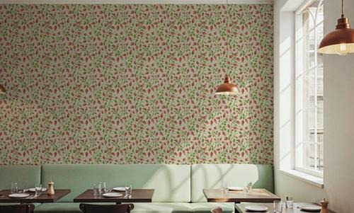 Rosehips, Coral on Cream