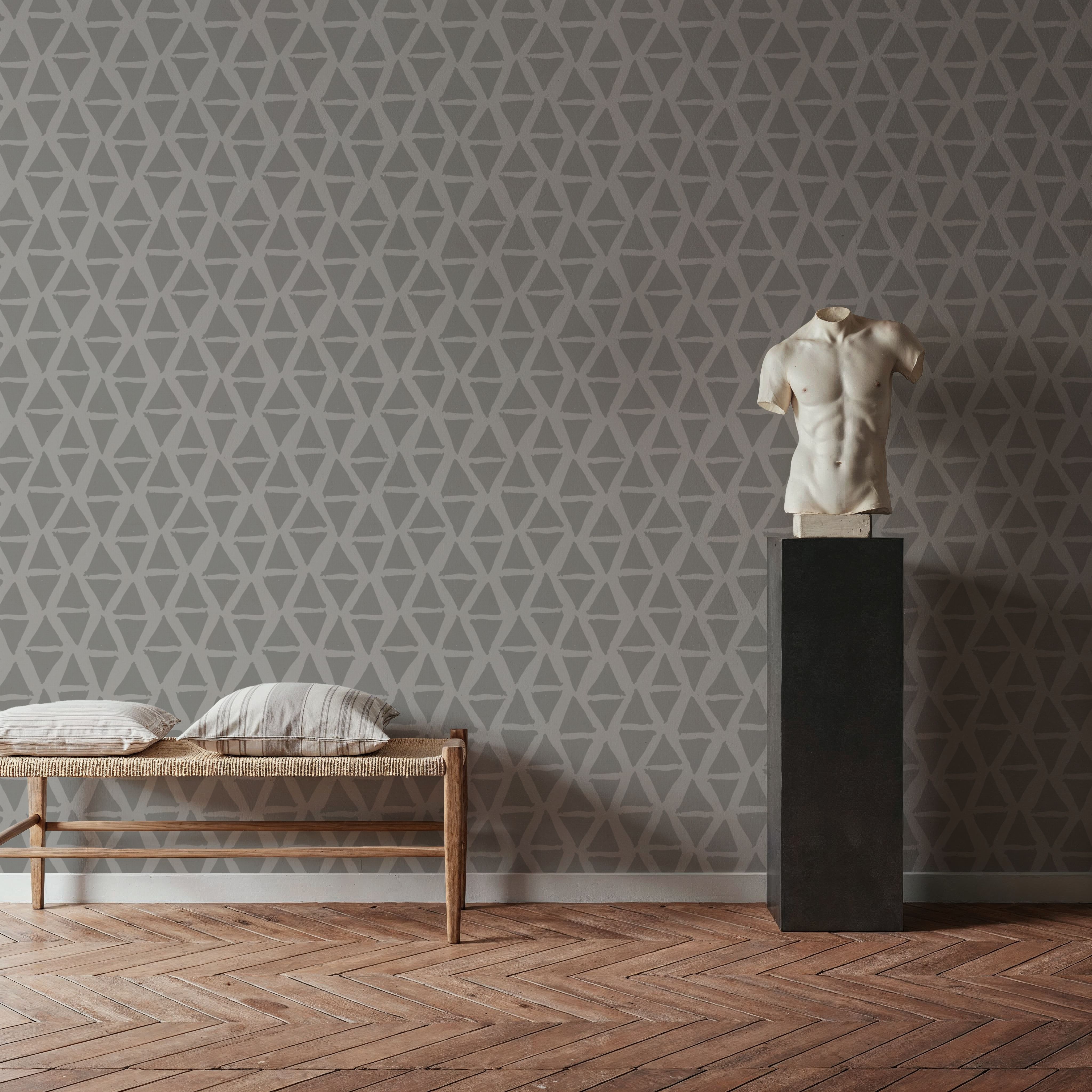 Triangular Meeting Gray, Papel de parede