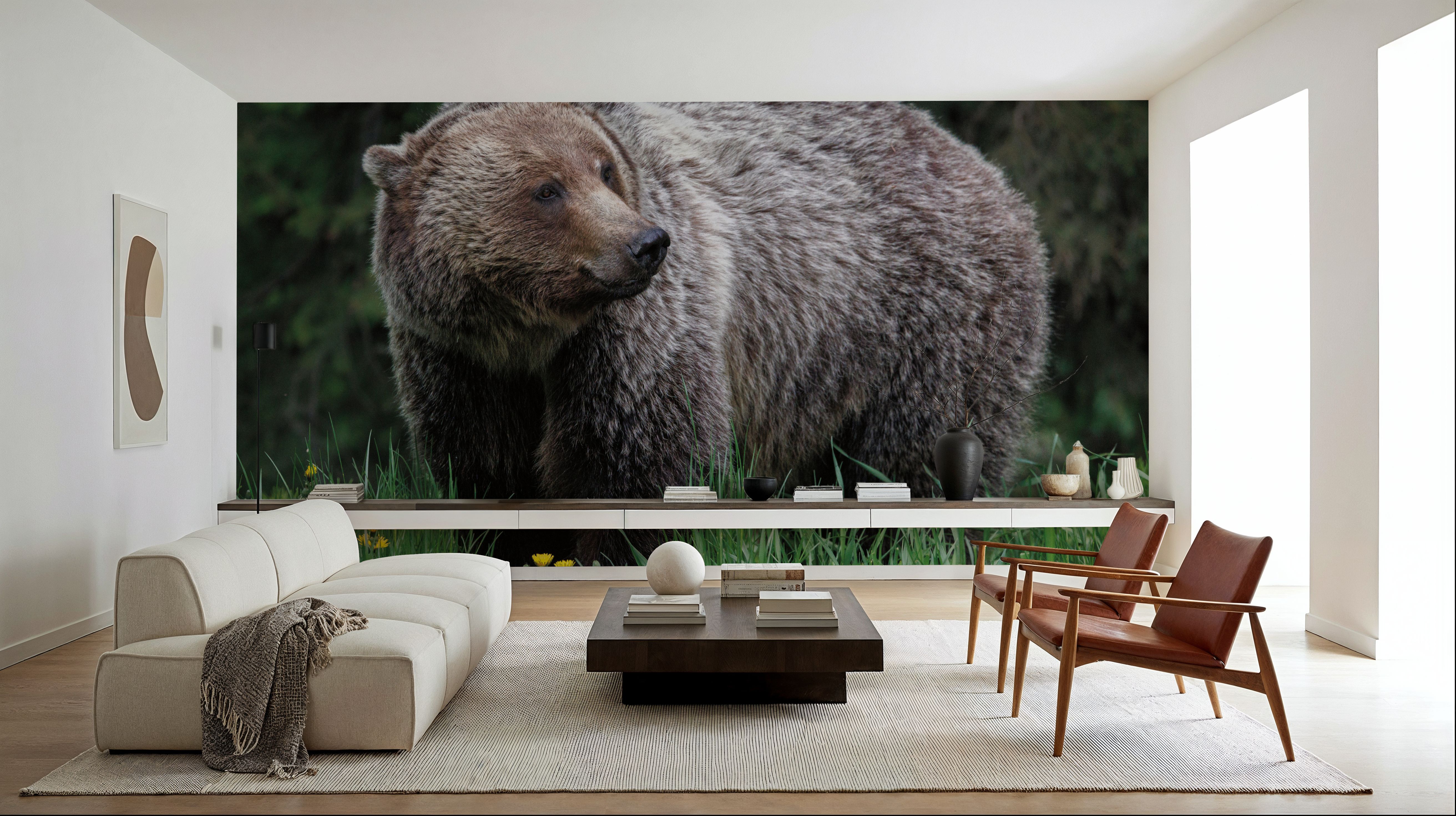 British Columbia Grizzly in a Field