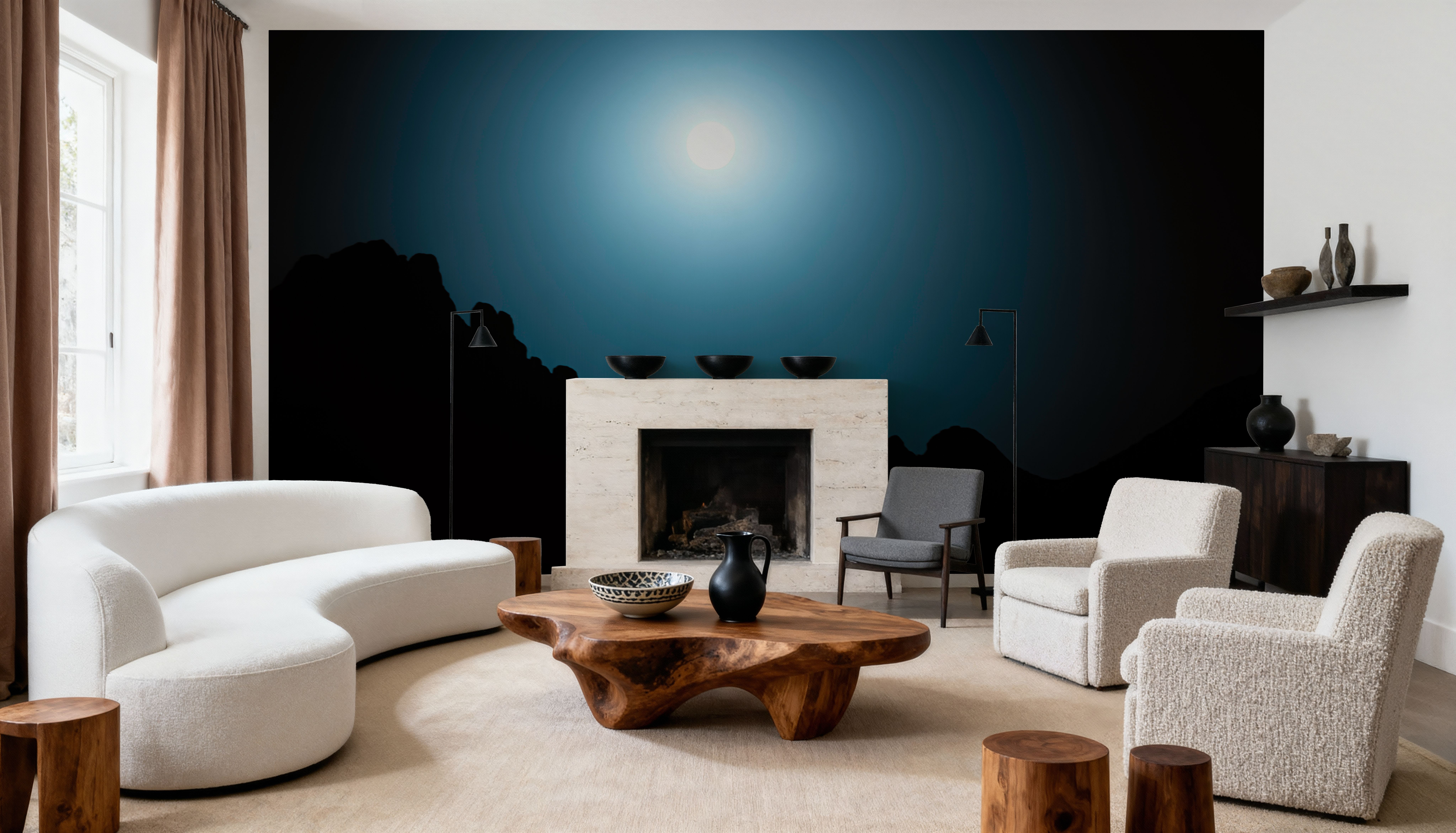 Desert Blue Moon