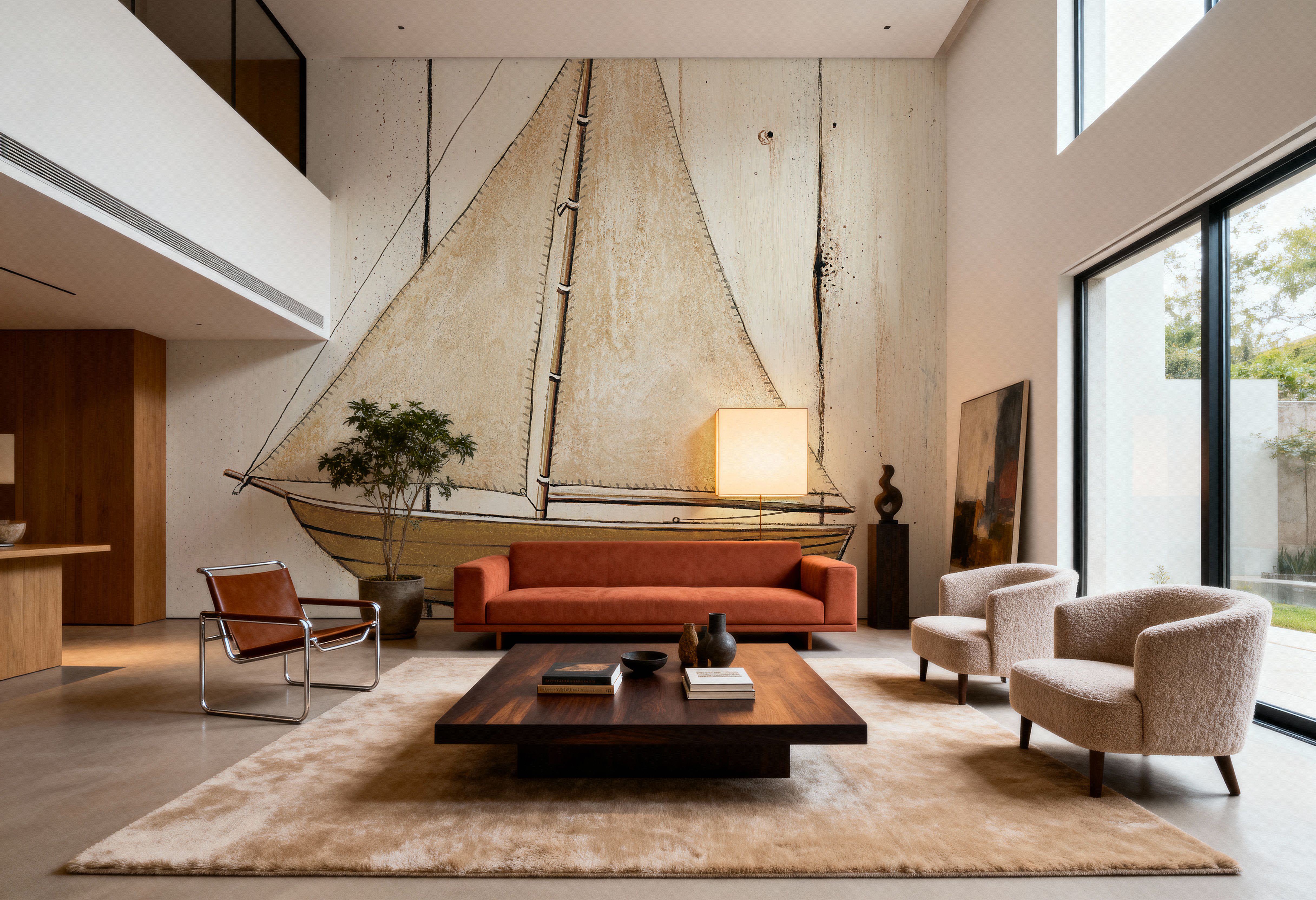 Pond Yacht I, Wallpaper