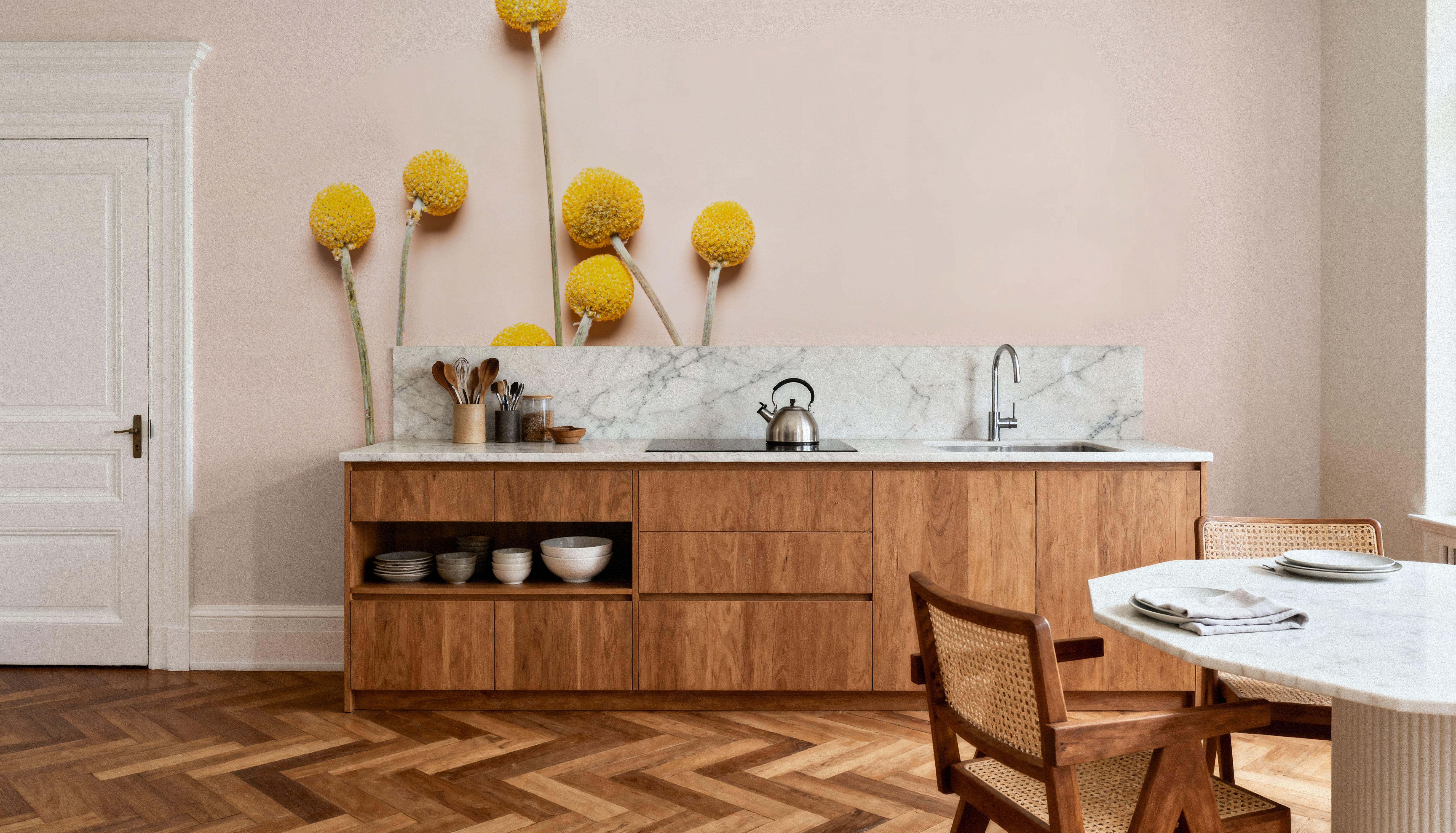 Craspedia Globosa, Behang