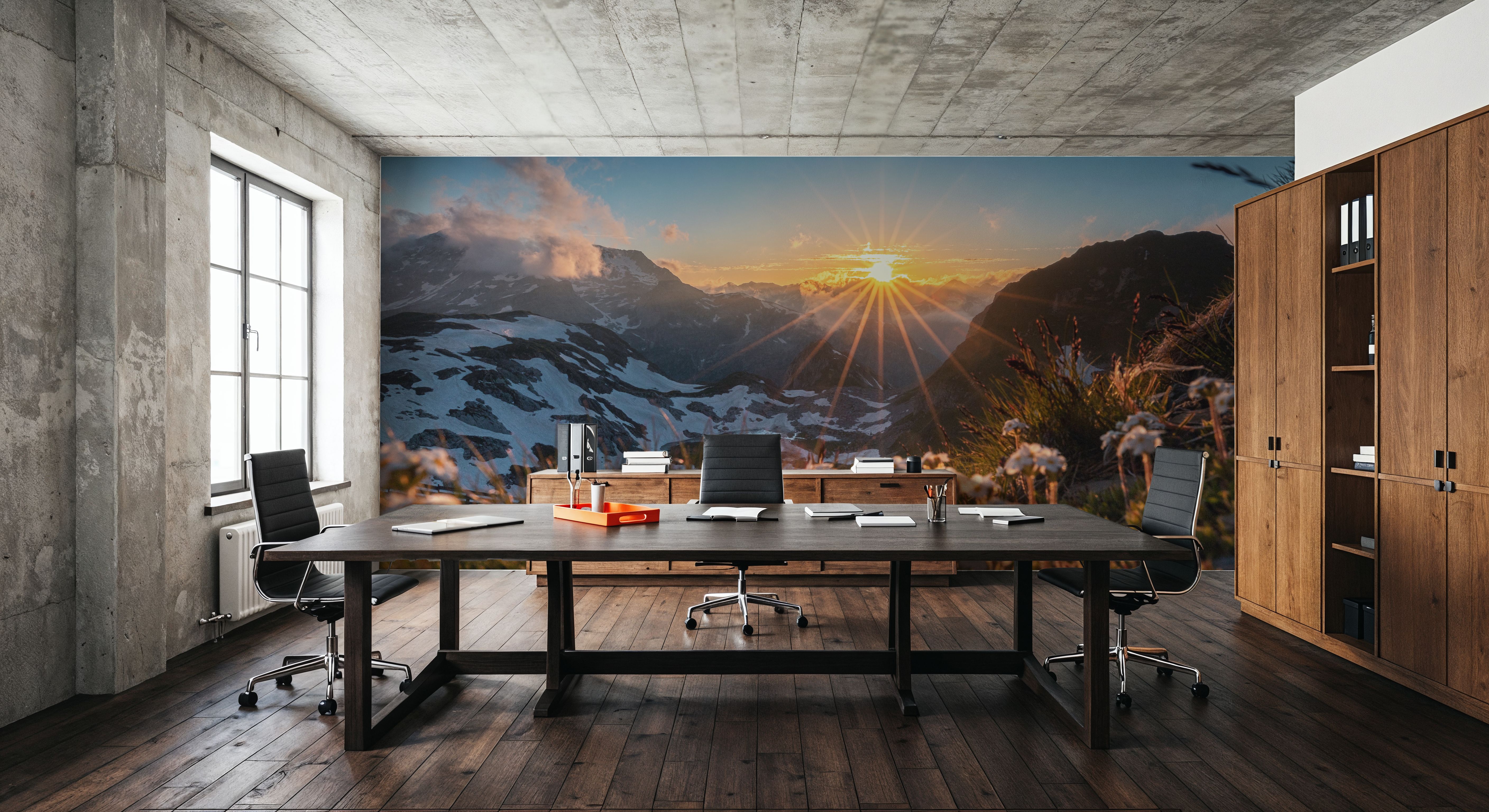 Alp Sunset, Wallpaper