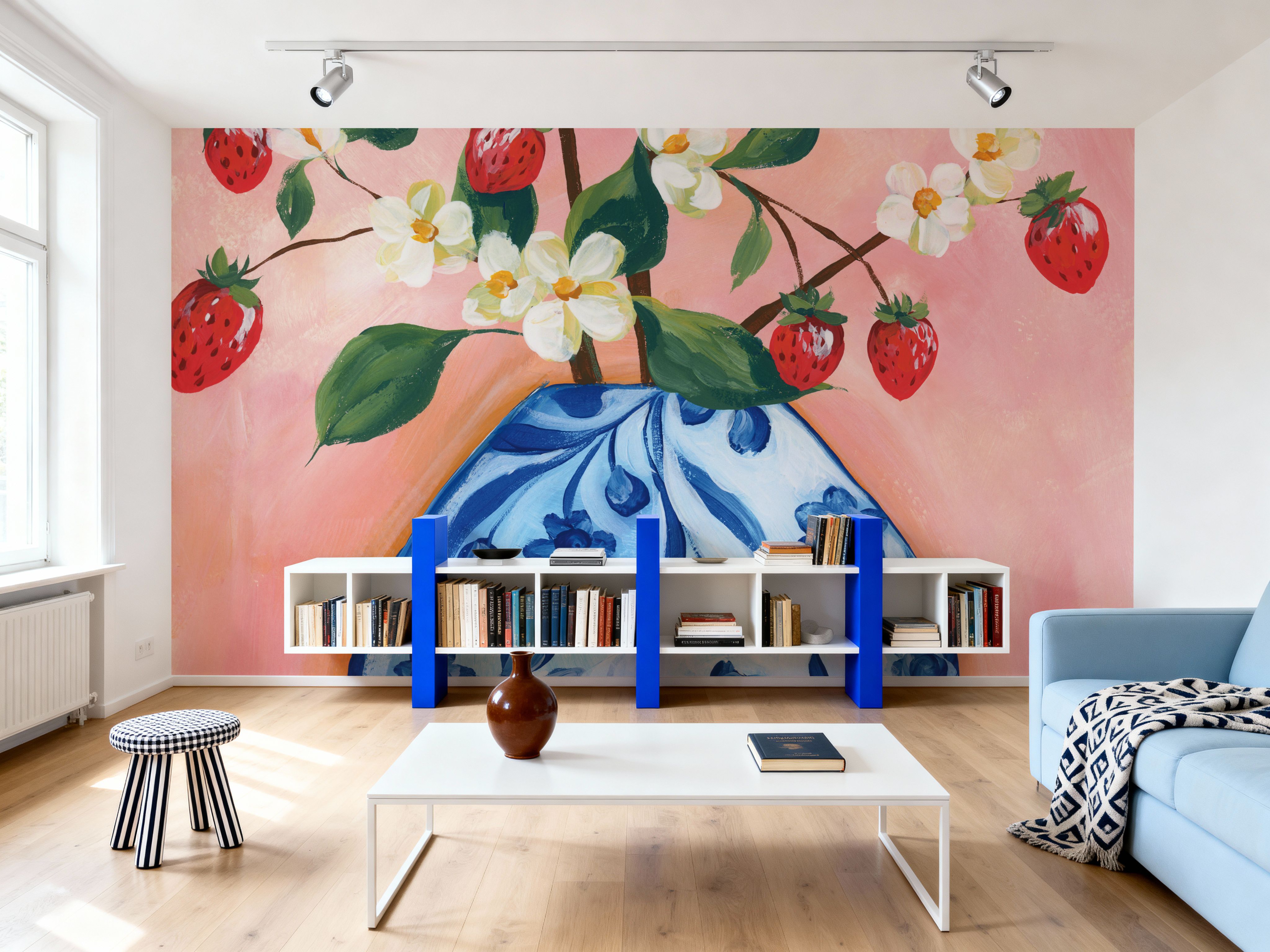 Blooming Strawberry Vase