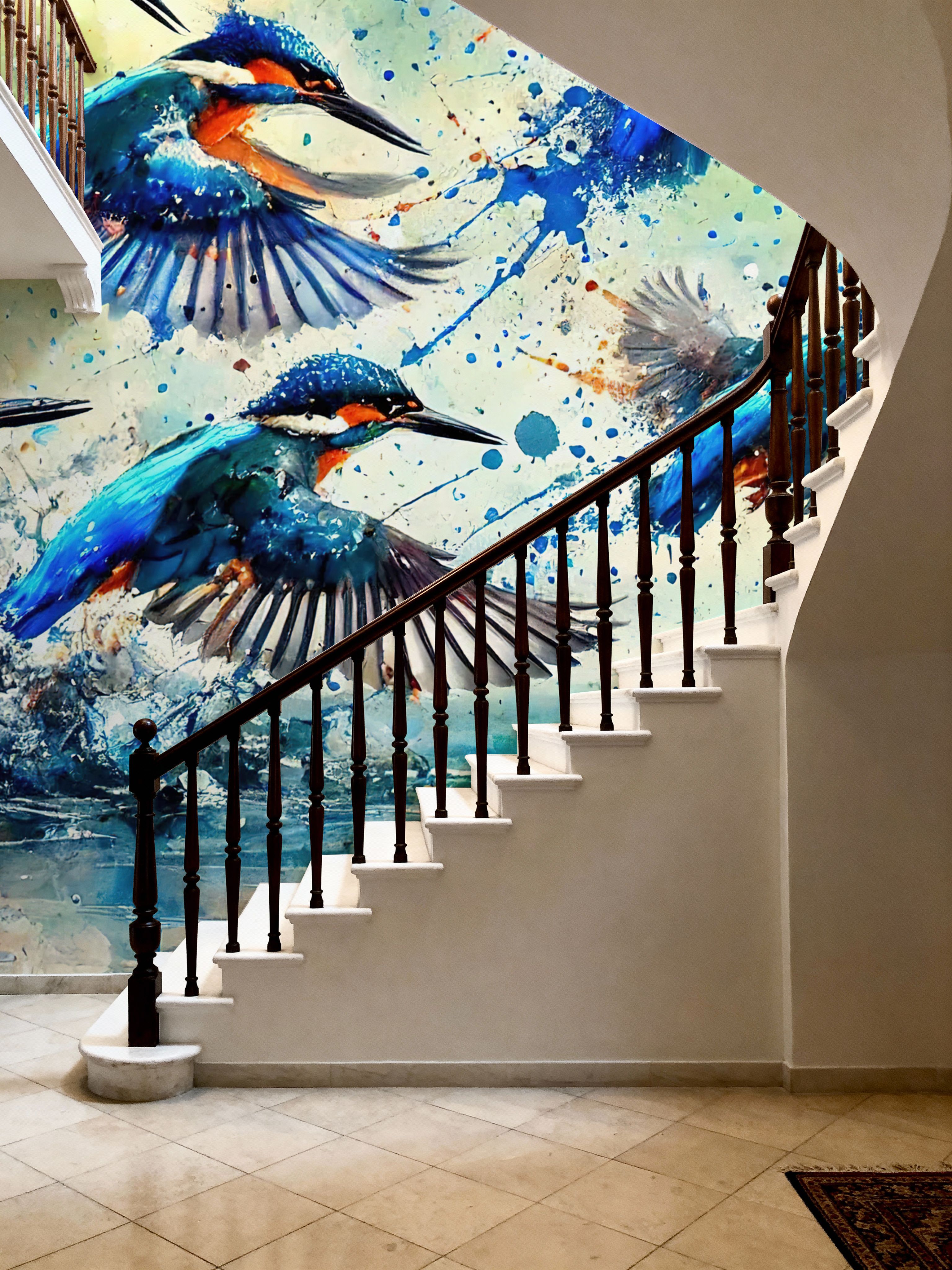 Aqua Flight of Kingfishers