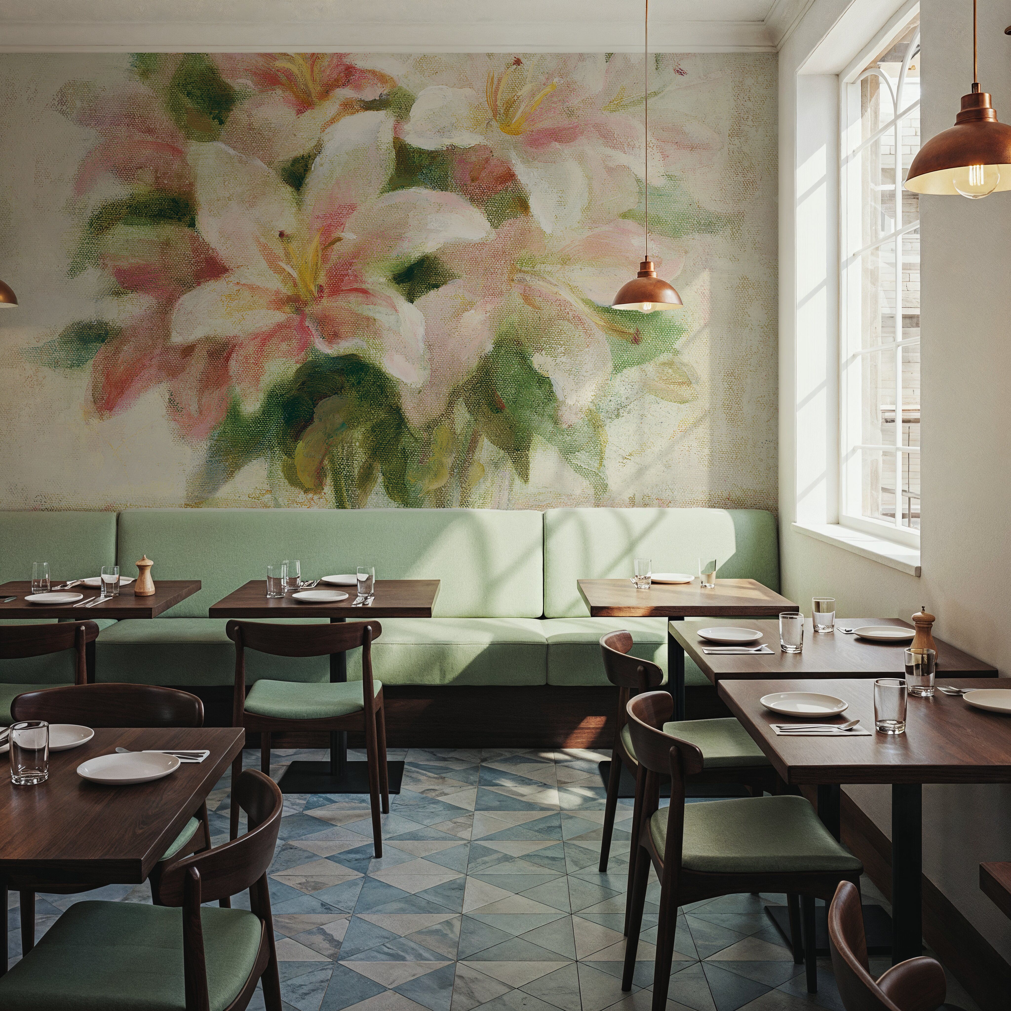 Cottage Lilies in Pink