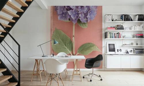 Purple Hydrangea on Book