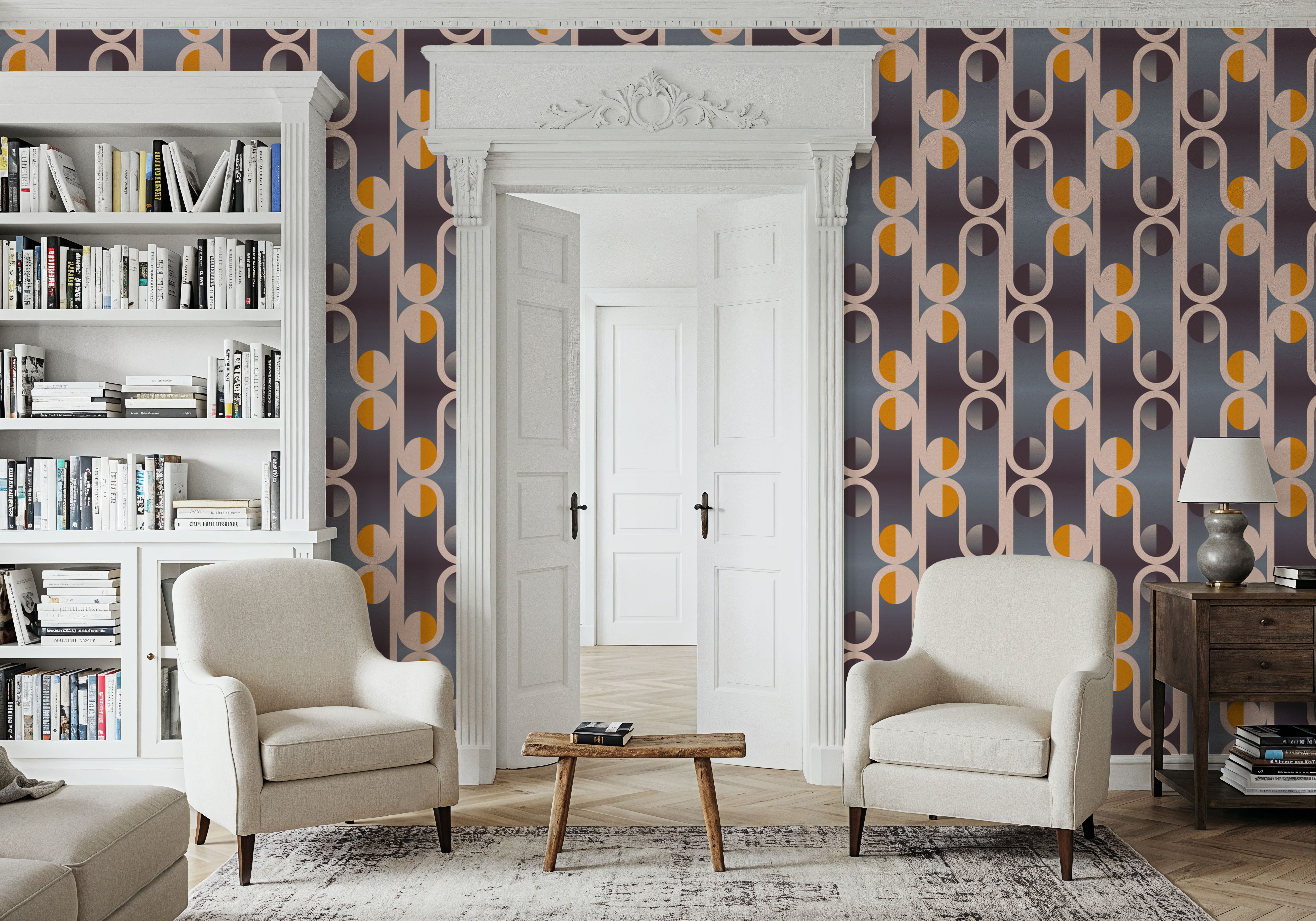 Art Deco Trellis, Lilac