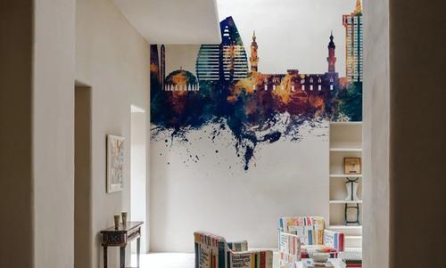 Khartoum Sudan Skyline Blue & Bronze