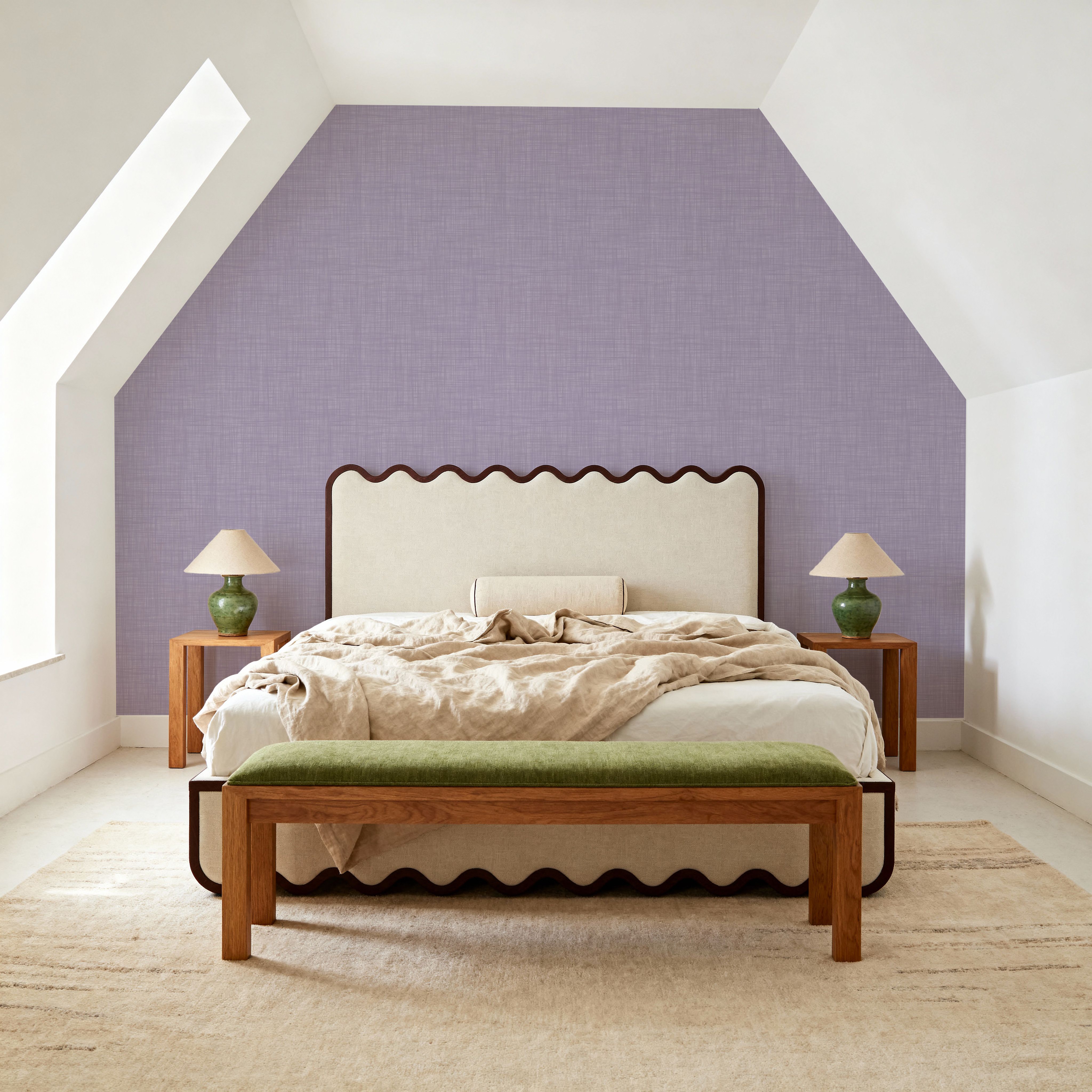 Mottled Linen Effect, Violet
