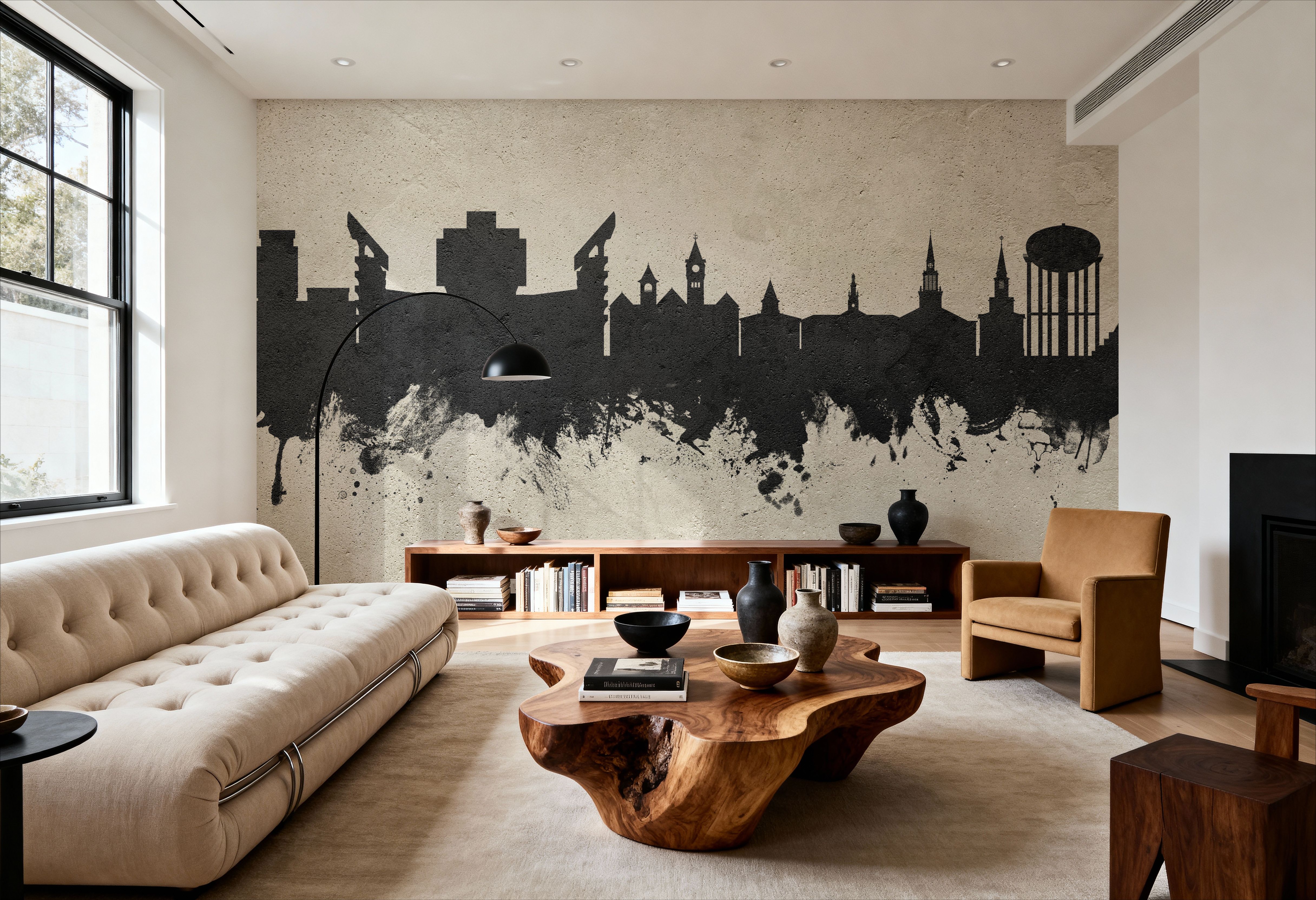 Auburn Alabama Skyline Concrete, Wallpaper