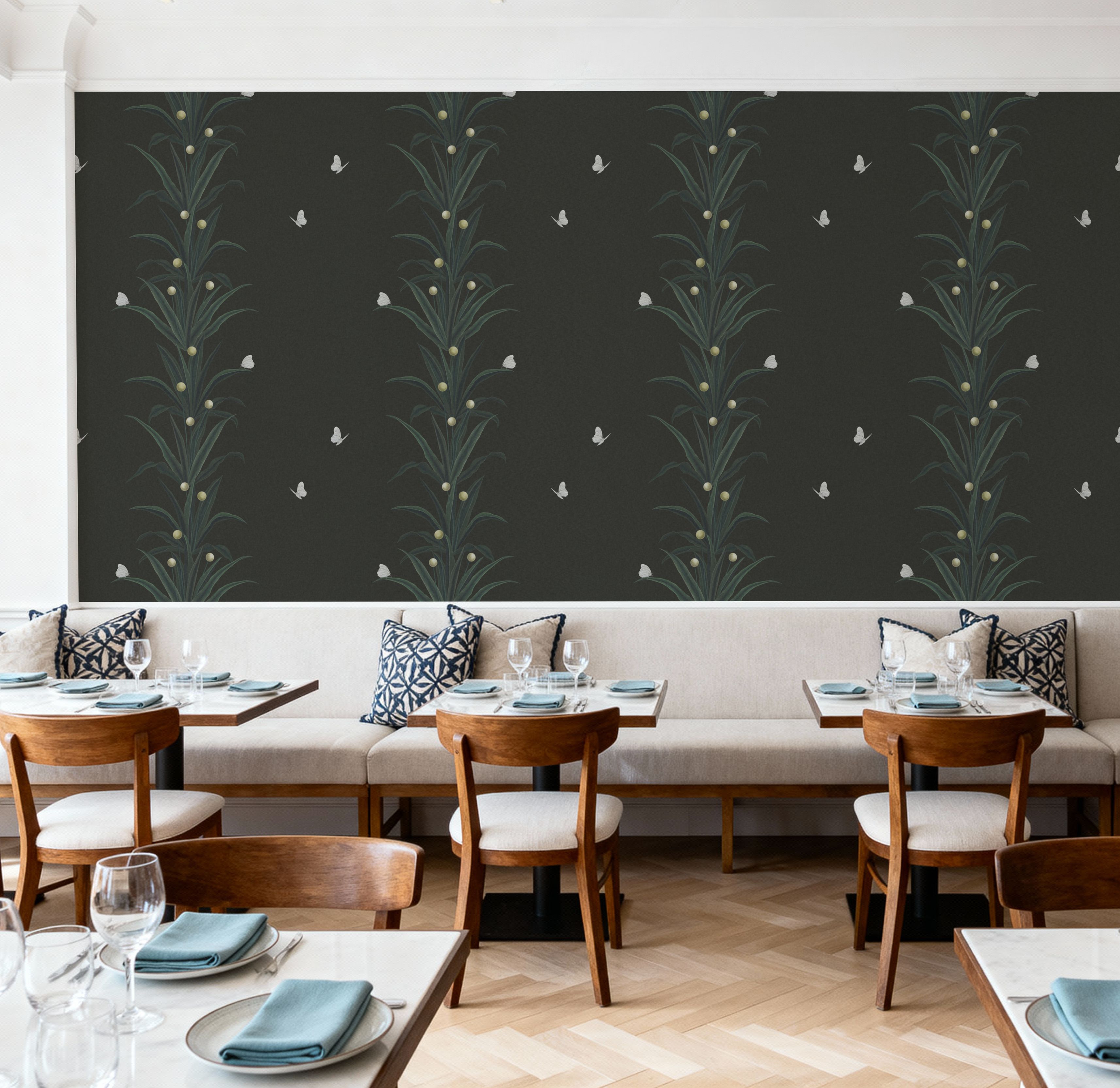 Foliage & Butterflies - Slate