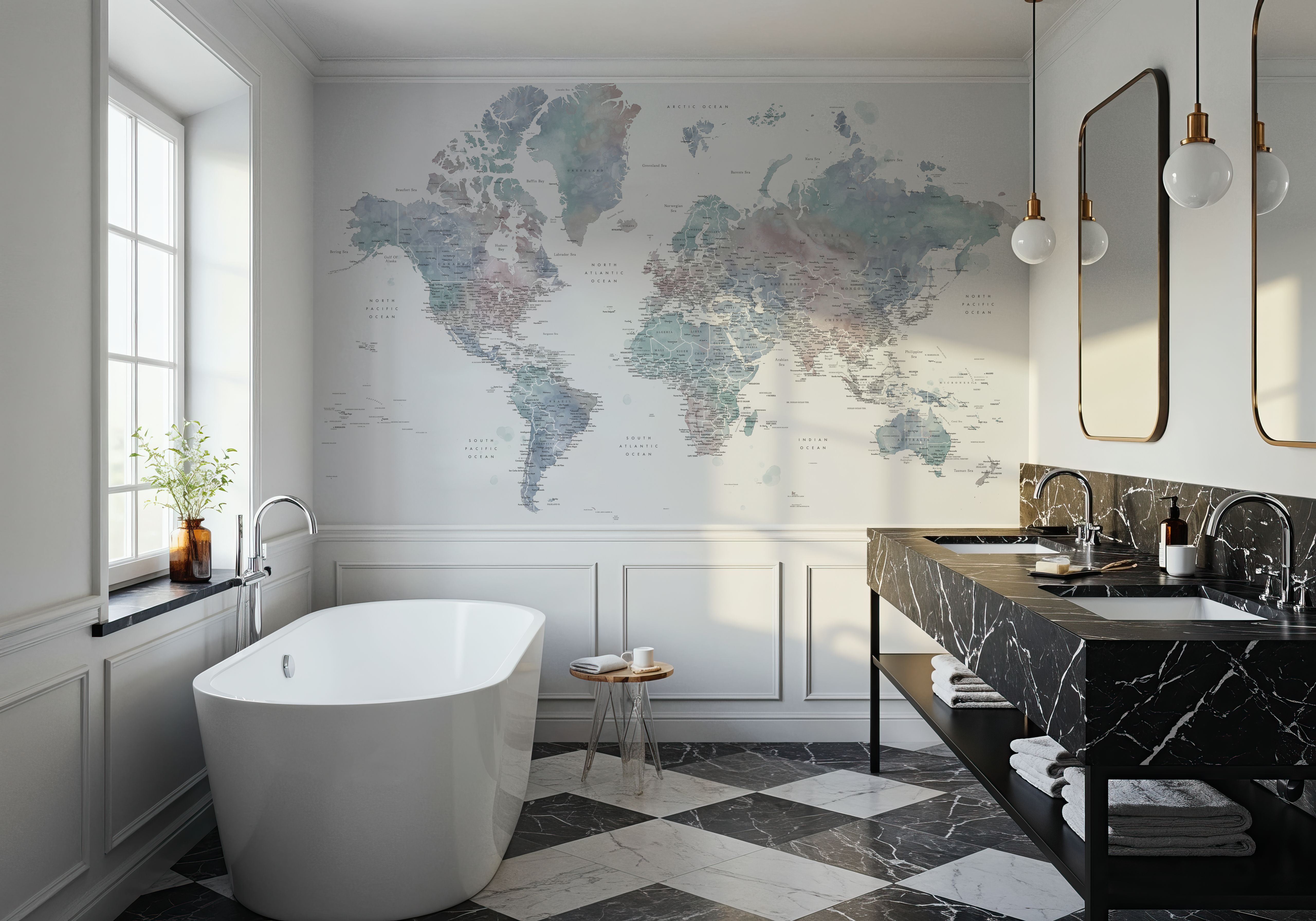 World Map Cities - Fufu