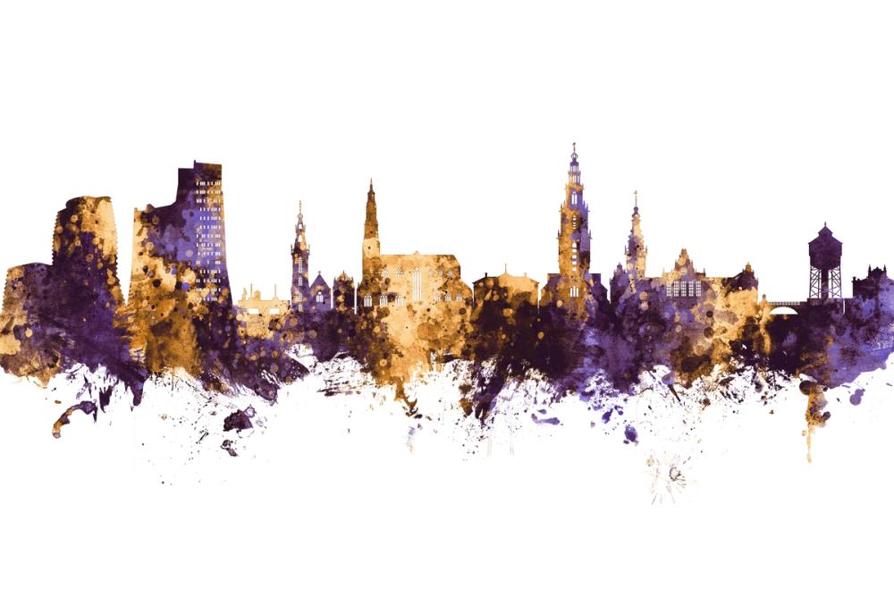 Groningen The Netherlands Skyline 