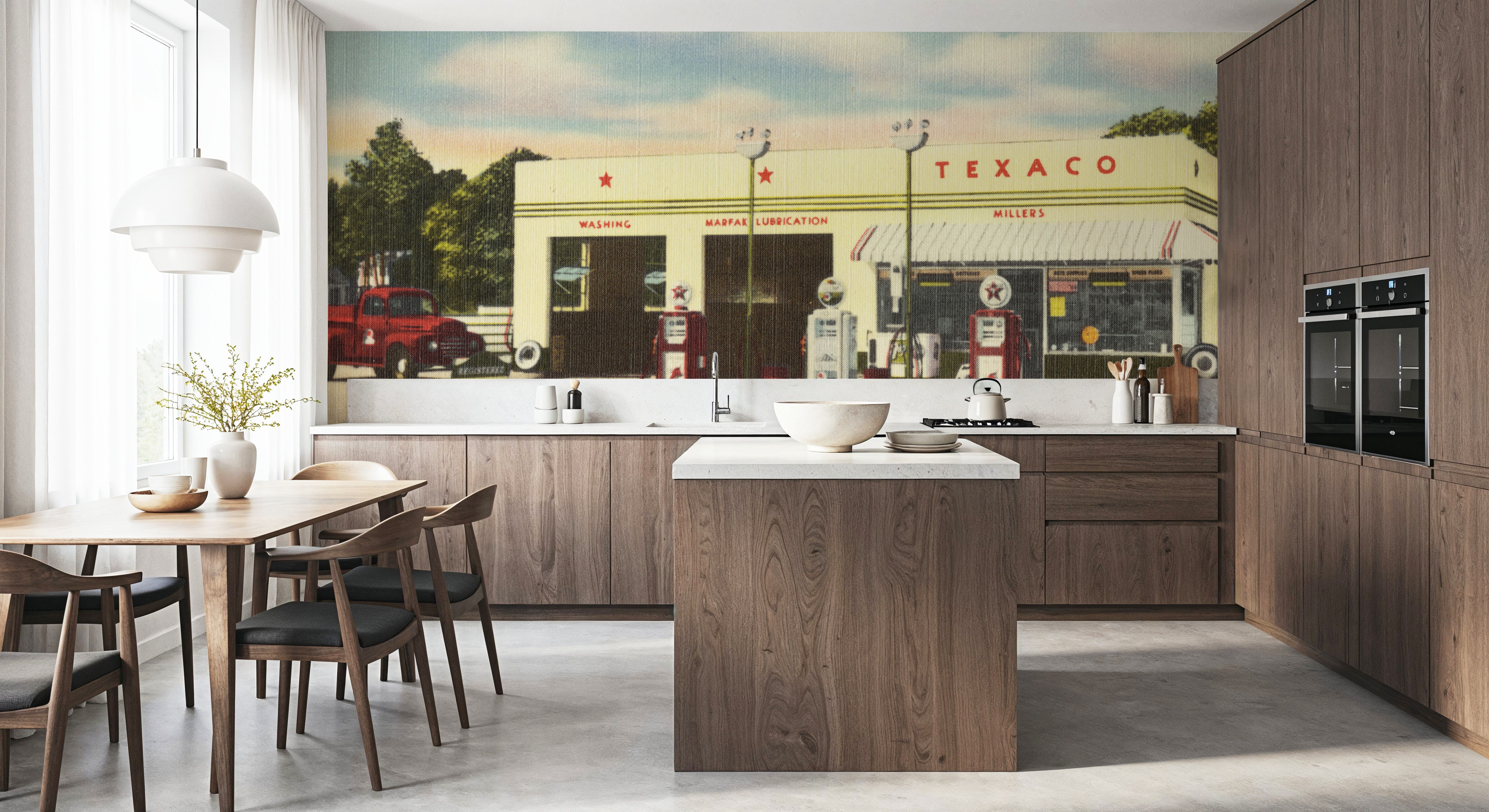 Greetings from the Gas Station - Screenprint Postcard