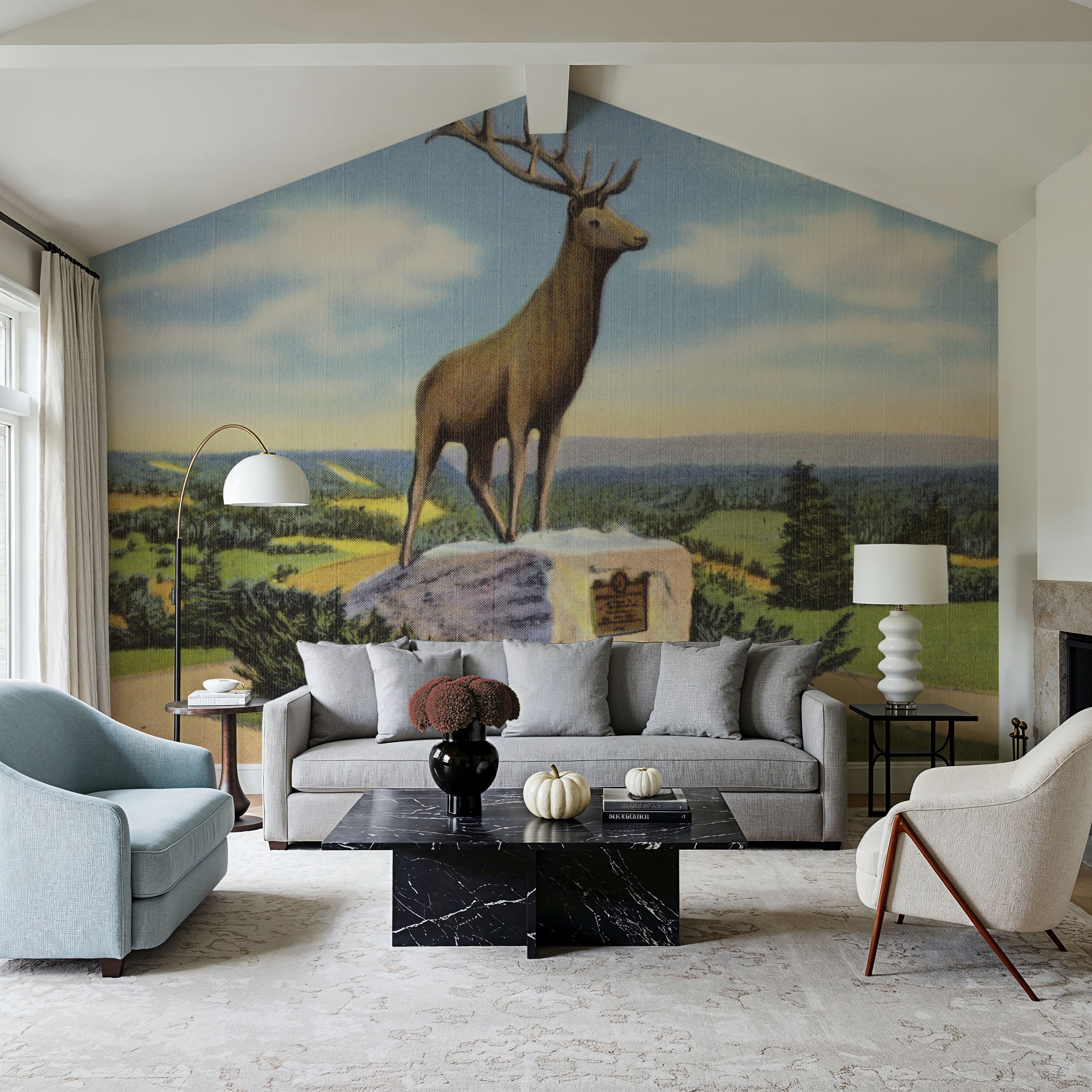 Deerfield - Screenprint Postcard