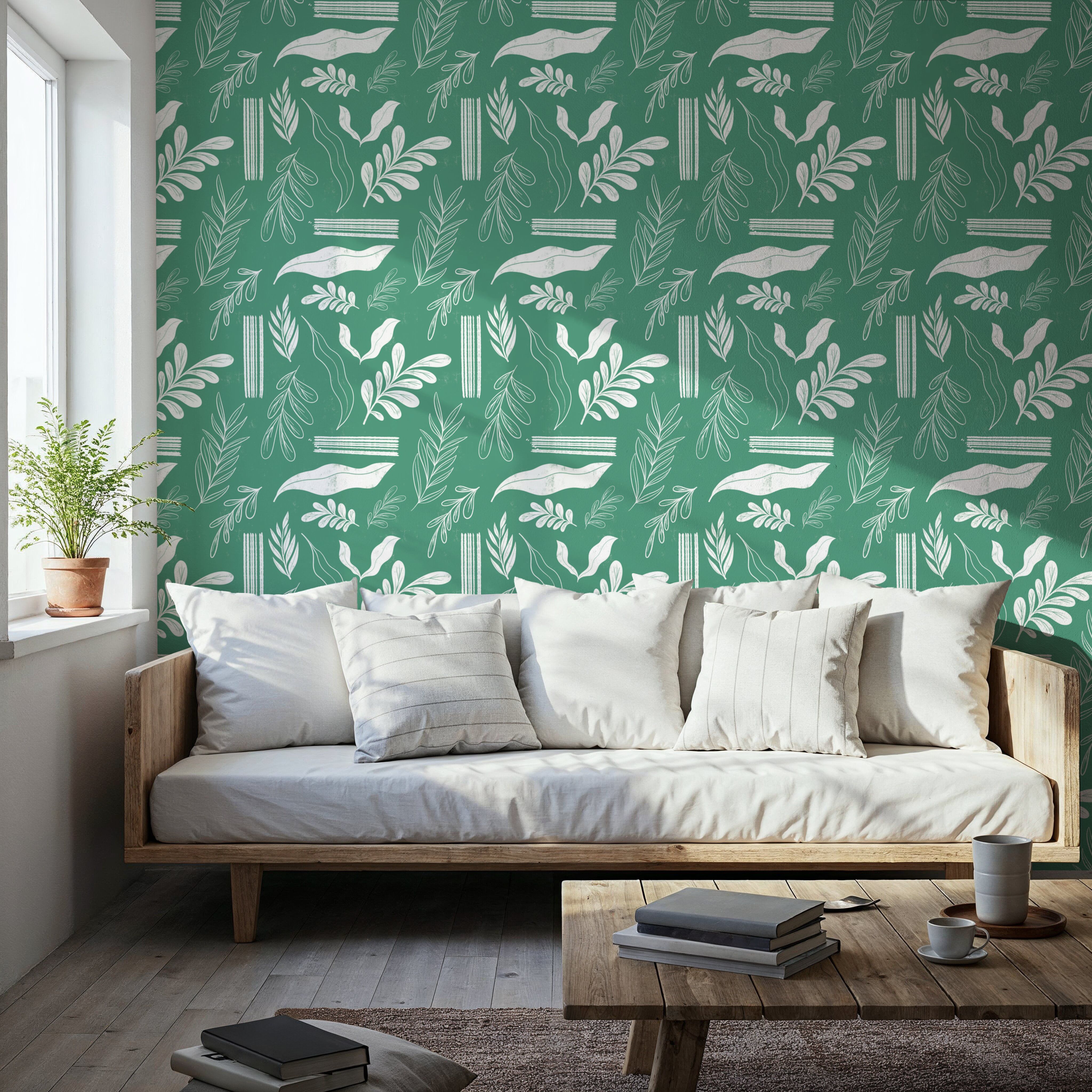 Autumn Leaves Green