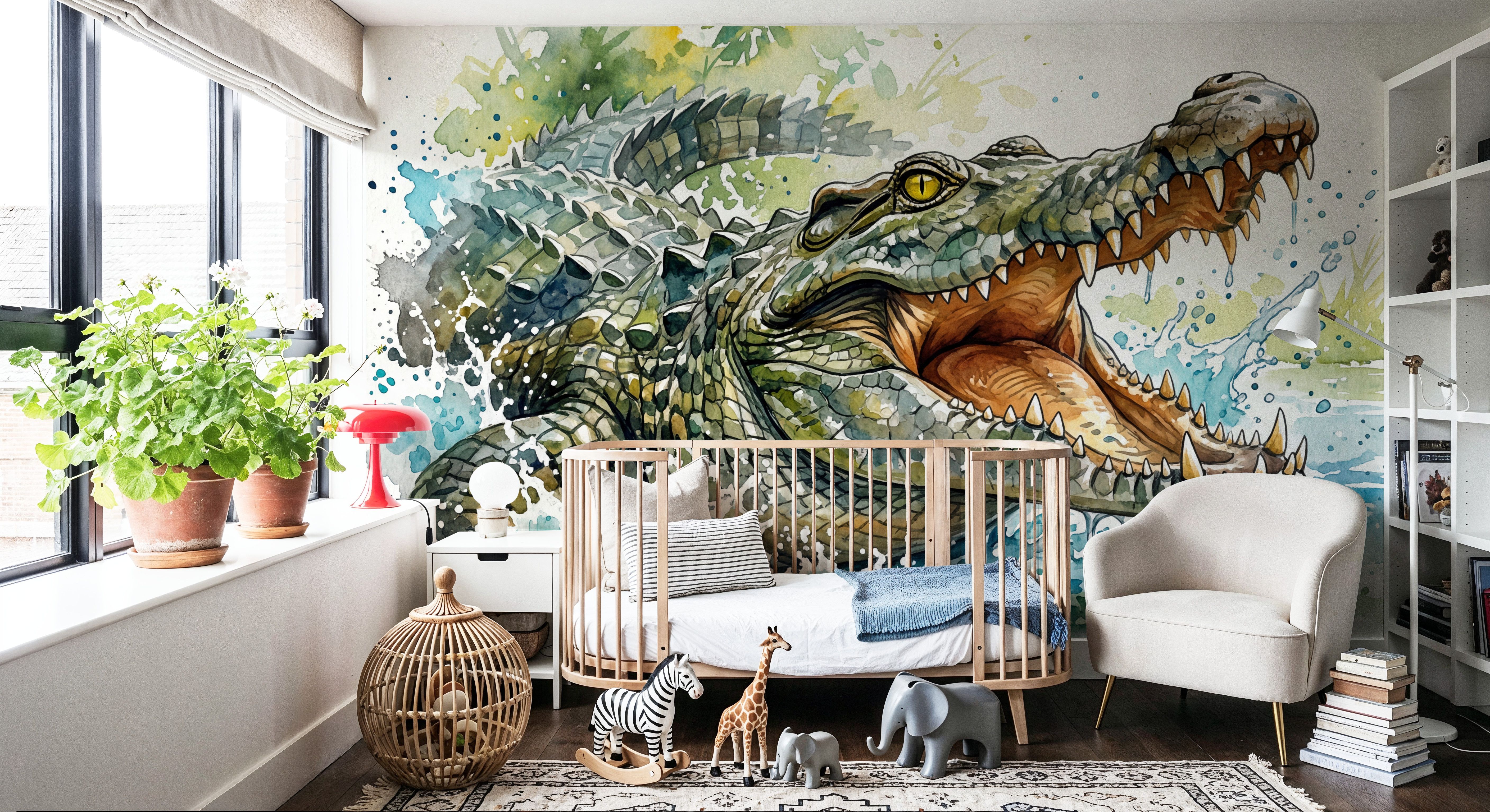 Crocodile - Watercolor Predators Series