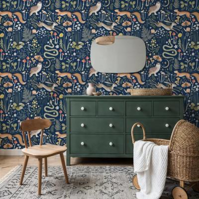 Fantasy Forest - Midnight Blue