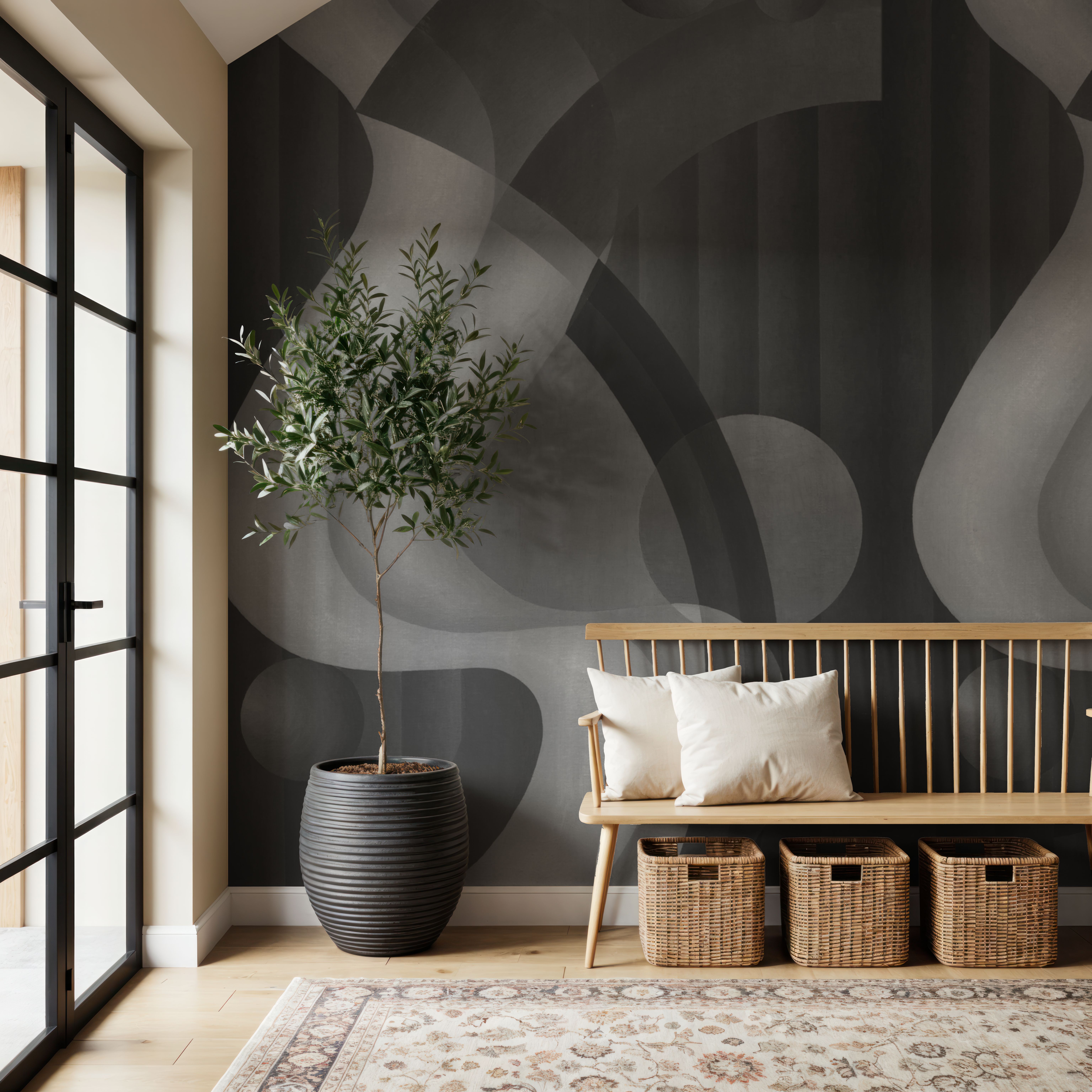 Adaption of Composition no. 61, Wallpaper