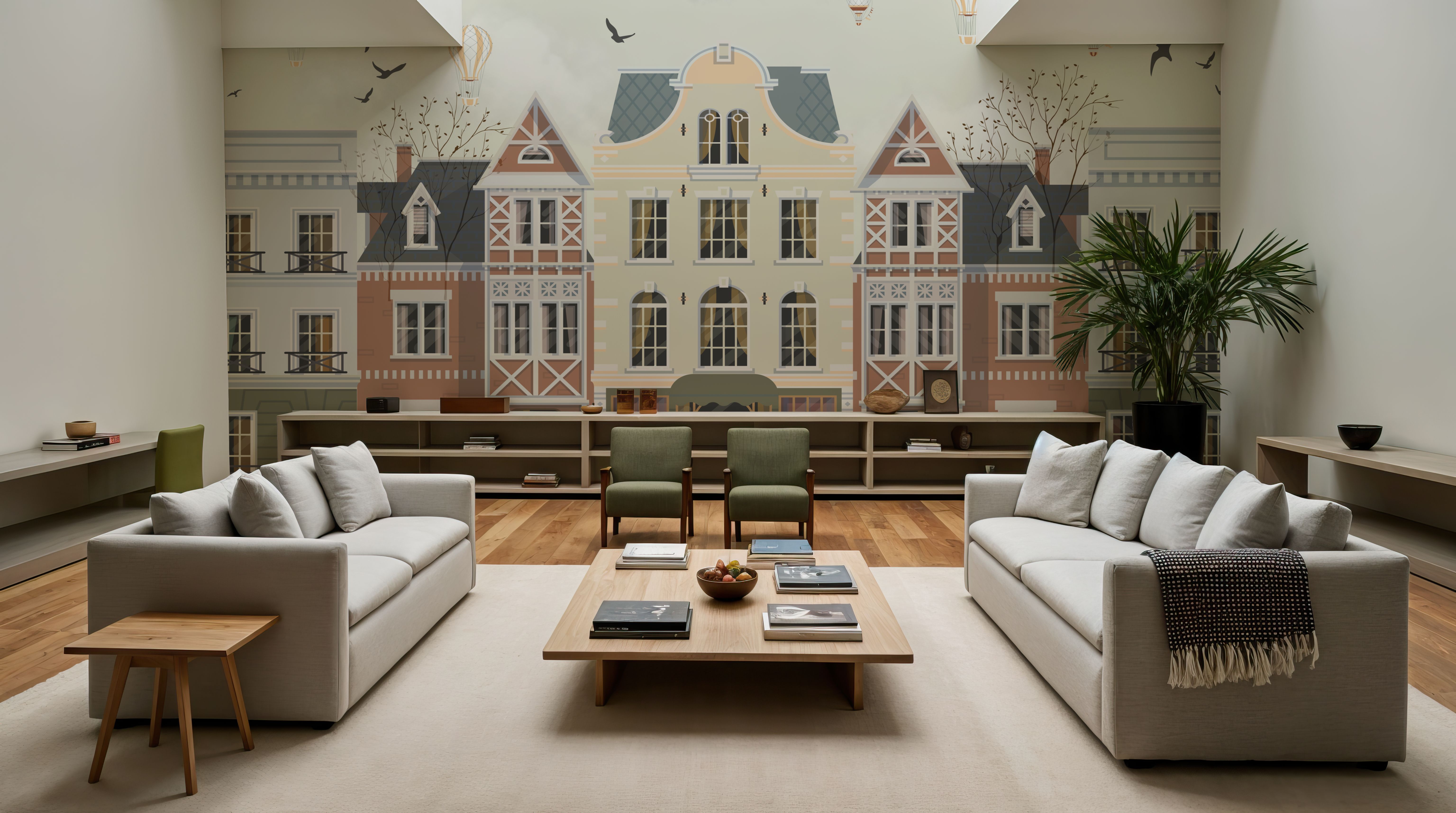 Our House, Papel pintado