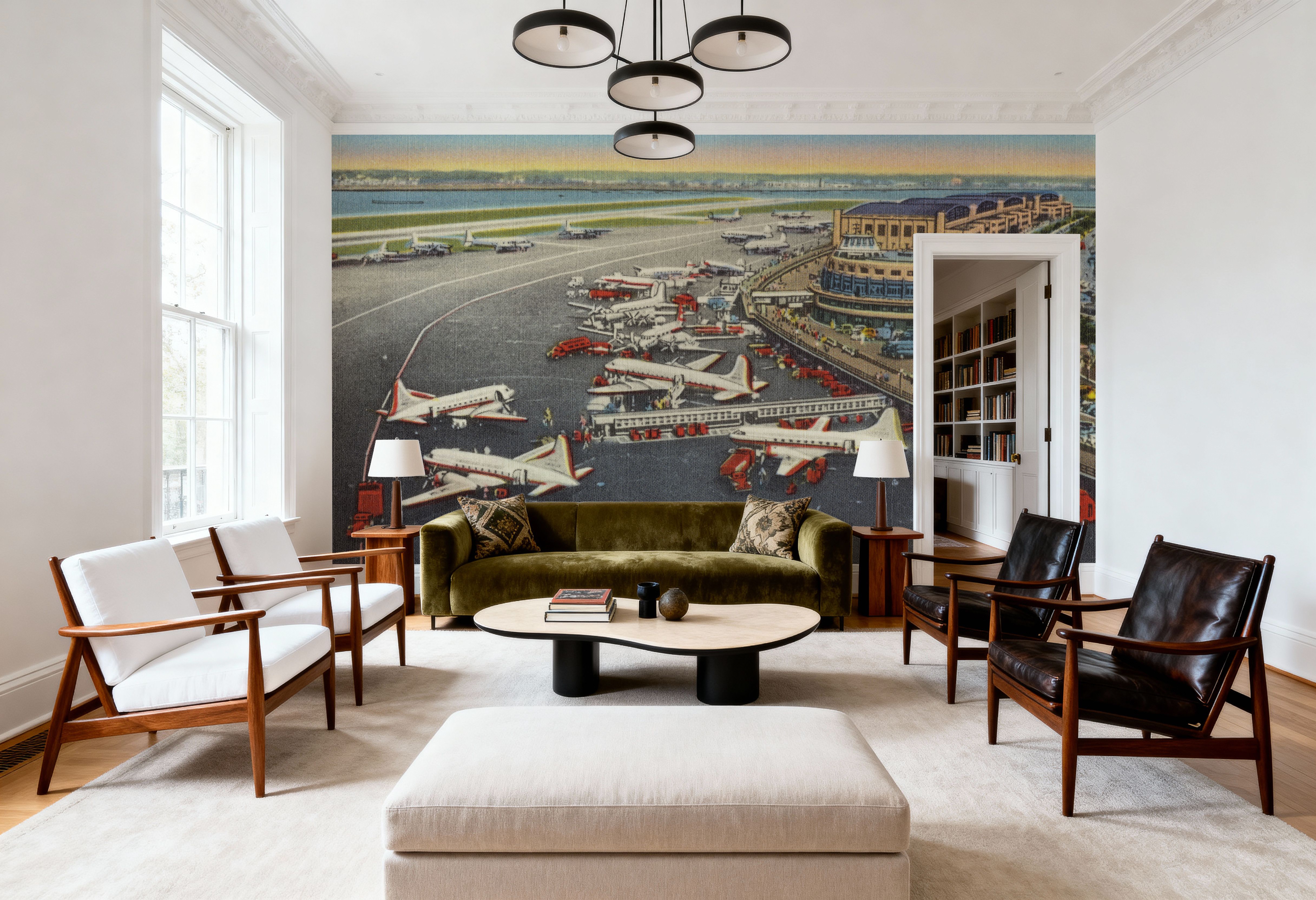 Greetings from the Airport - Screenprint Postcard