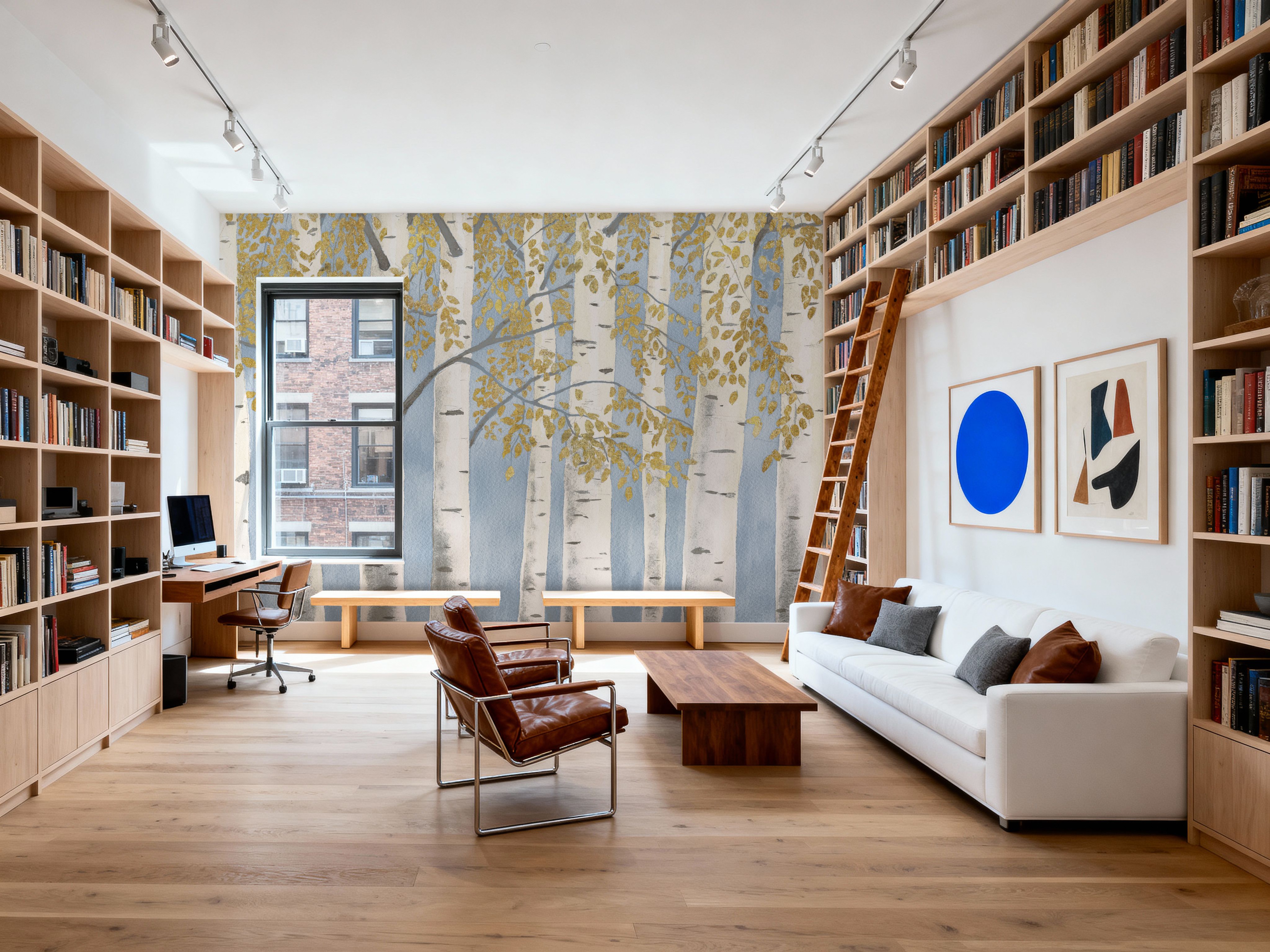 Fresh Forest Light Blue Gold