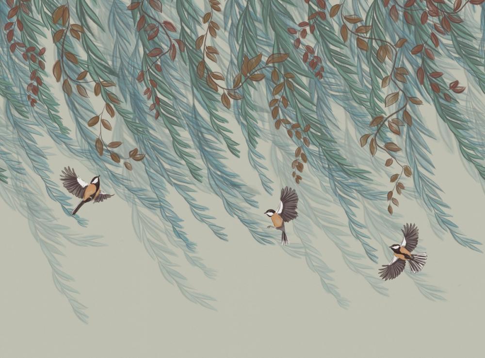 Willow & Birds, Pistachio