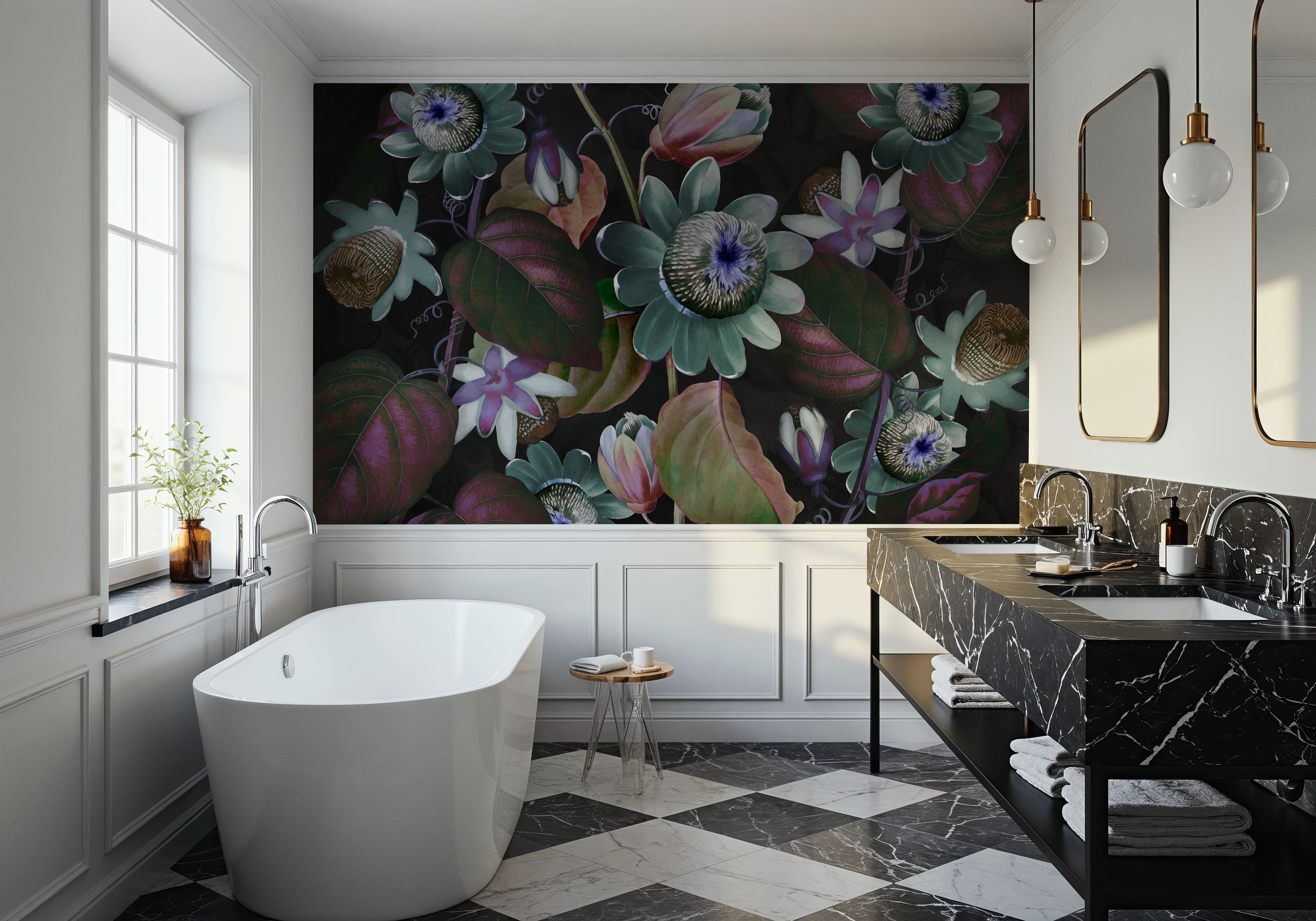 Passifloras Emerging Blue, Papier peint