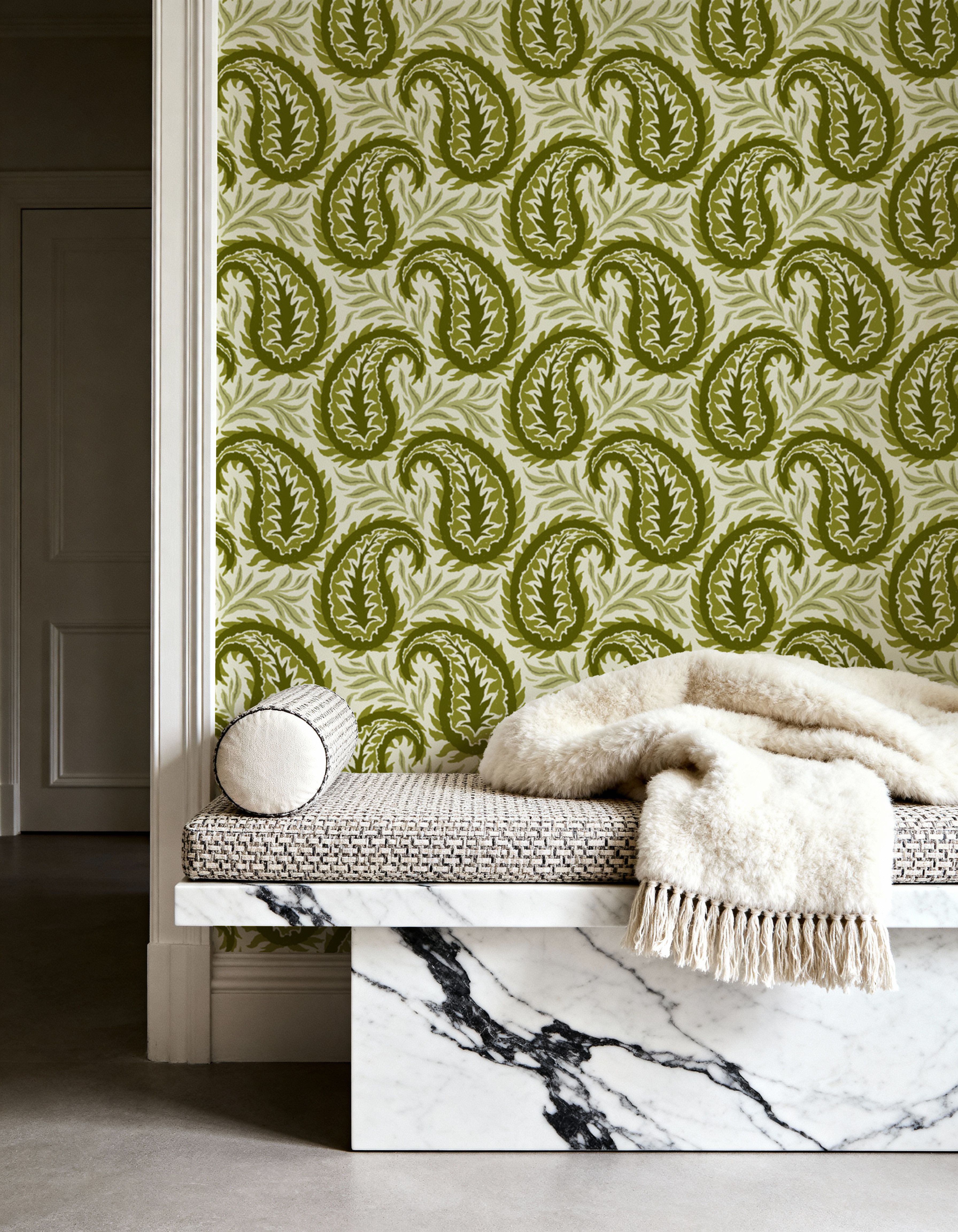 Botanical Paisley, Olive