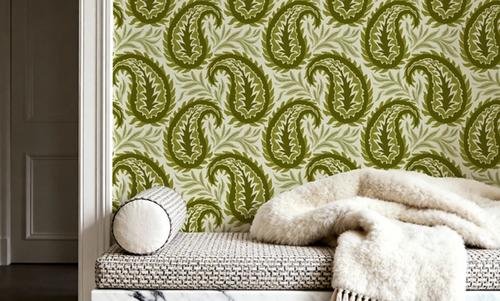 Botanical Paisley, Olive