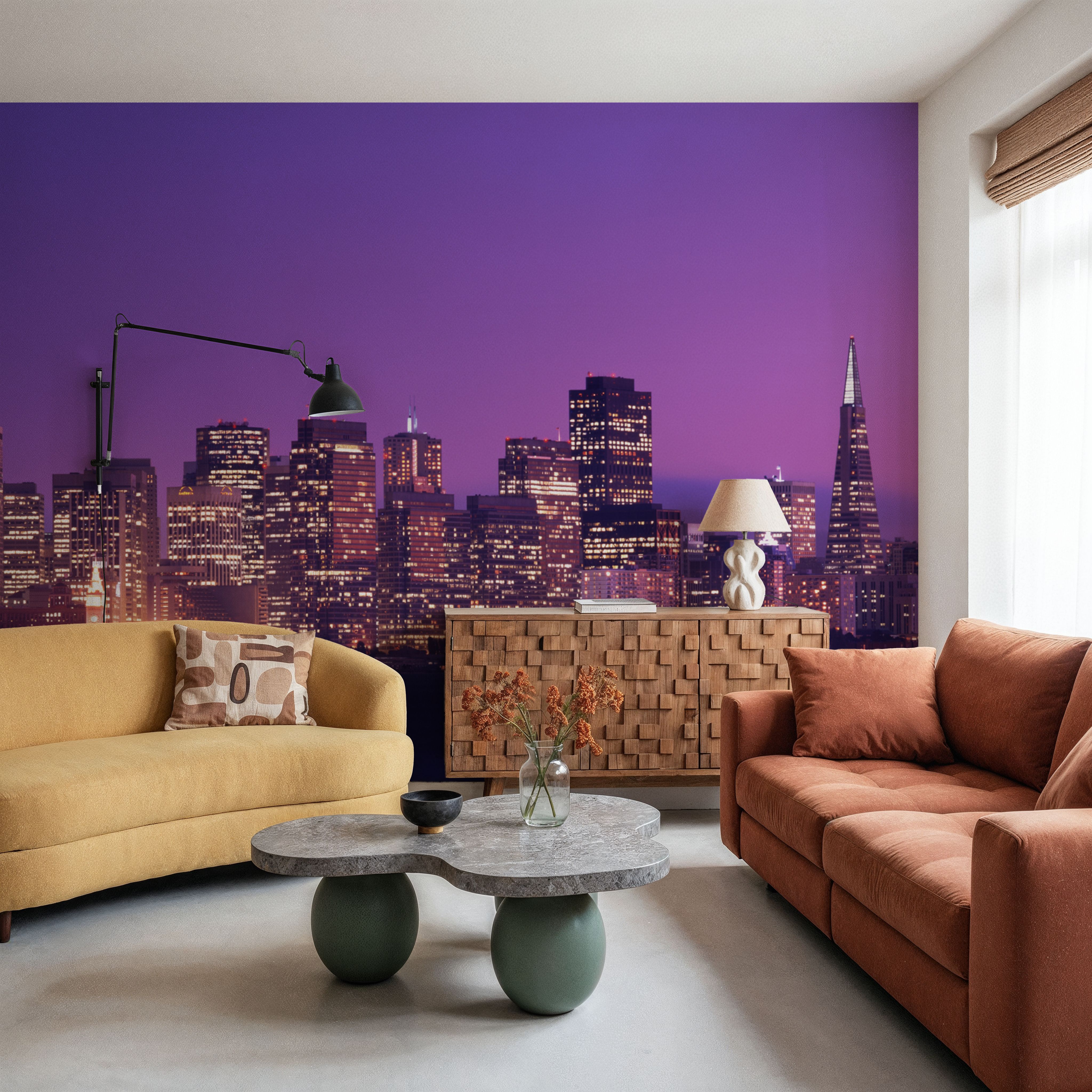 Pink Gradient Twilight Metropolis