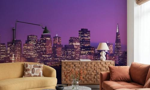 Pink Gradient Twilight Metropolis