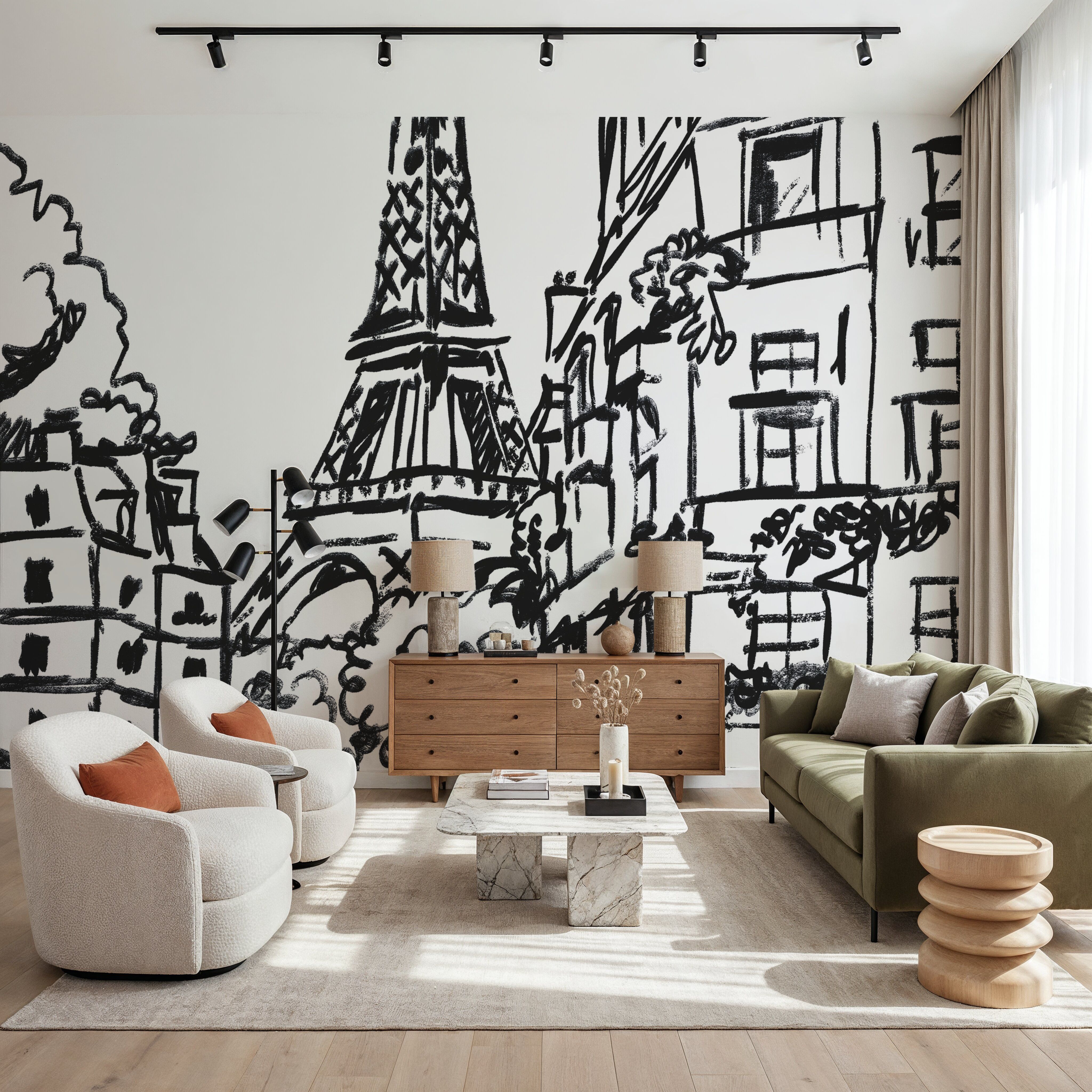 Paris Scene Sketch I