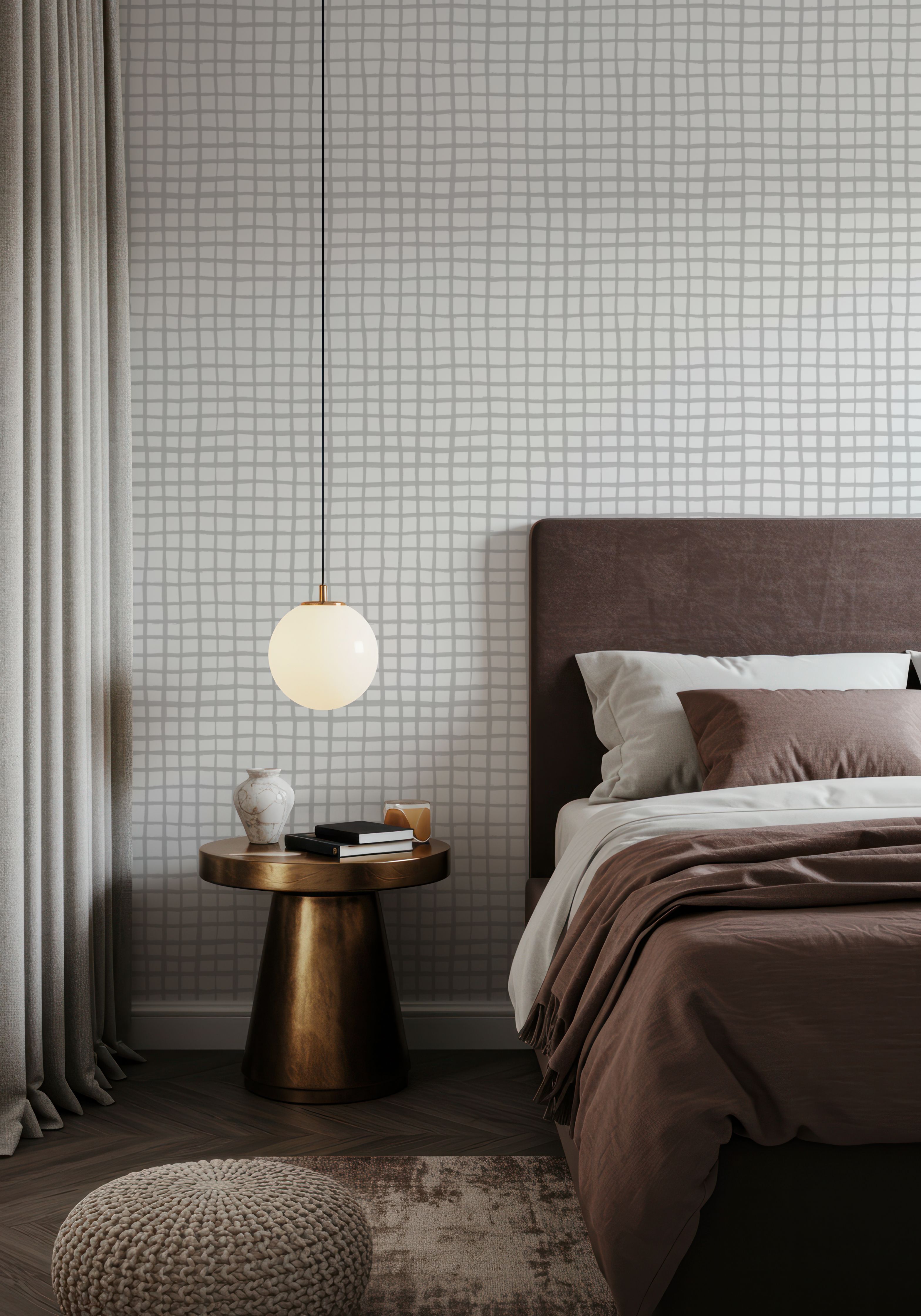 Griddy Gray White, Wallpaper