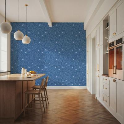 Hidden Peonies, Blue