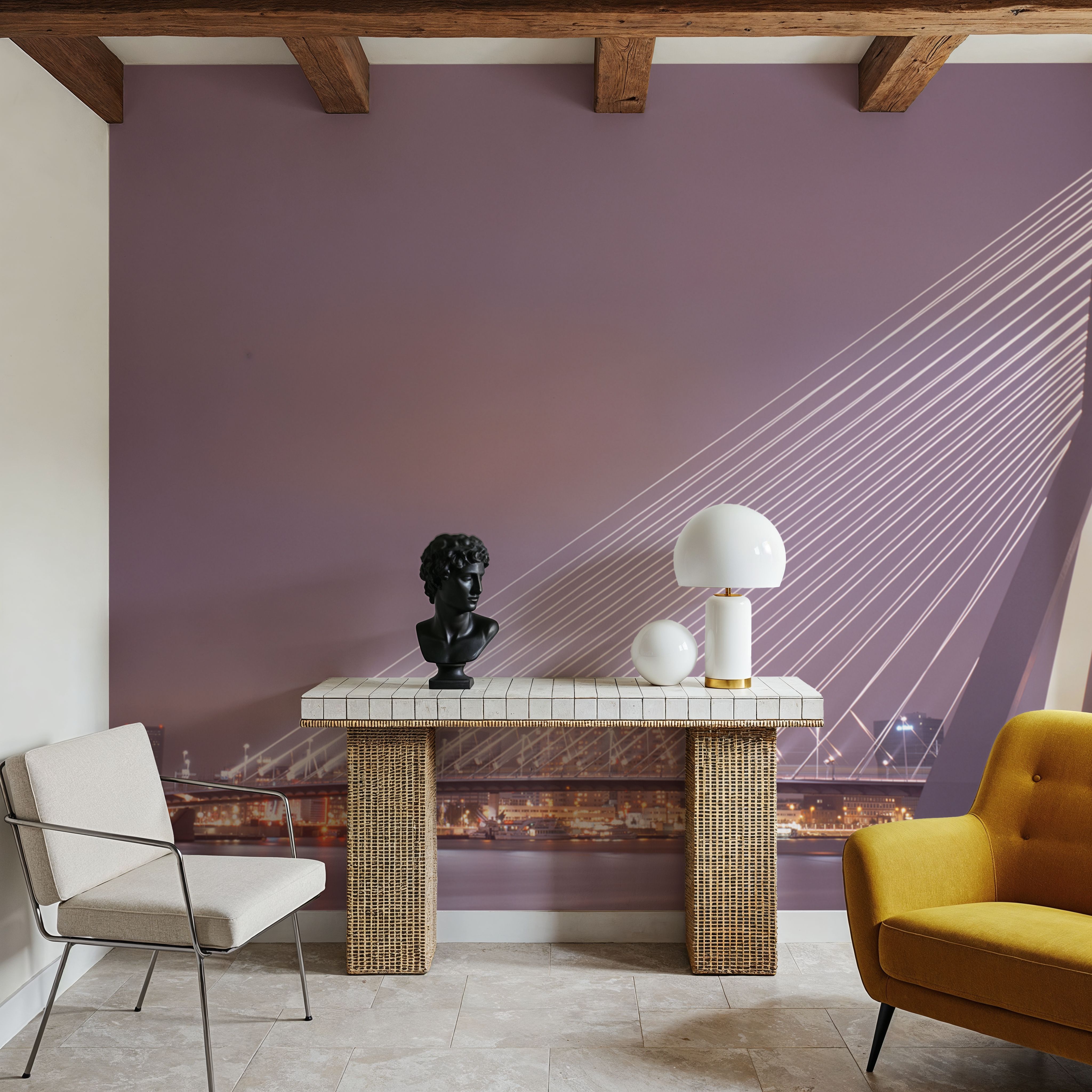 Twilight Bridge Crossing