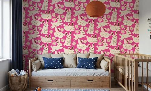 Blissful Bunnies, Neon Pink