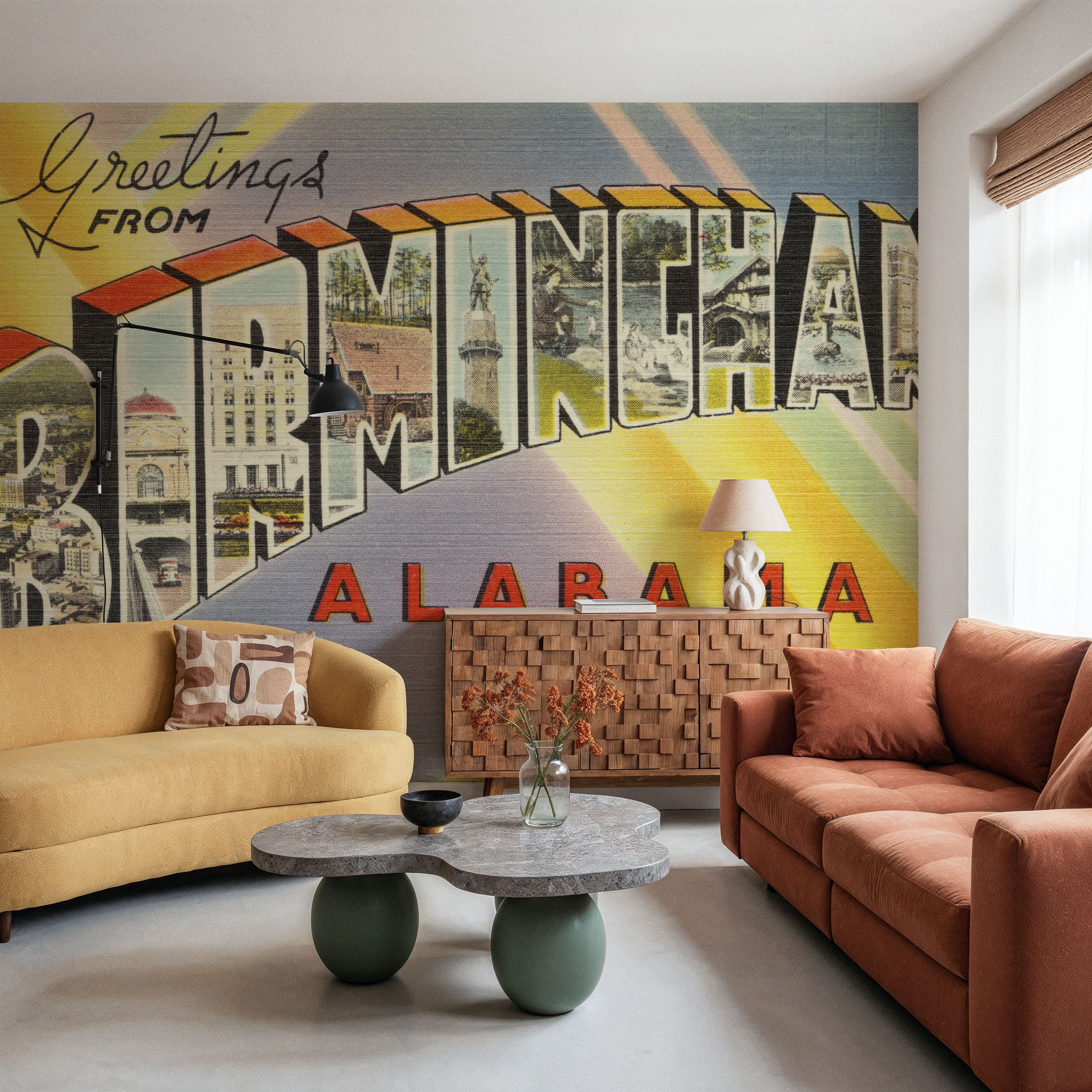 Greetings from Birmingham - Screenprint Postcard